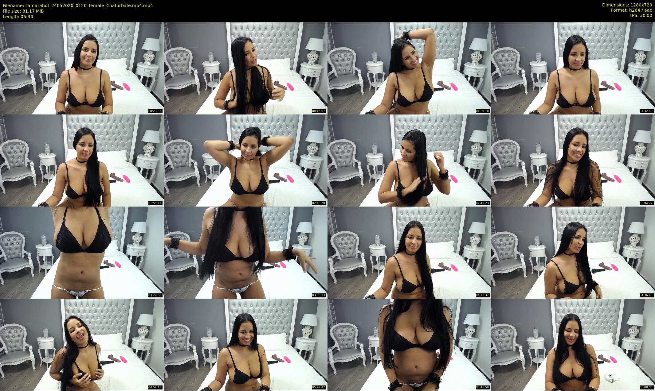 zamarahot — 7 minute Chaturbate female cam show recording, 720p, May 24, 2020