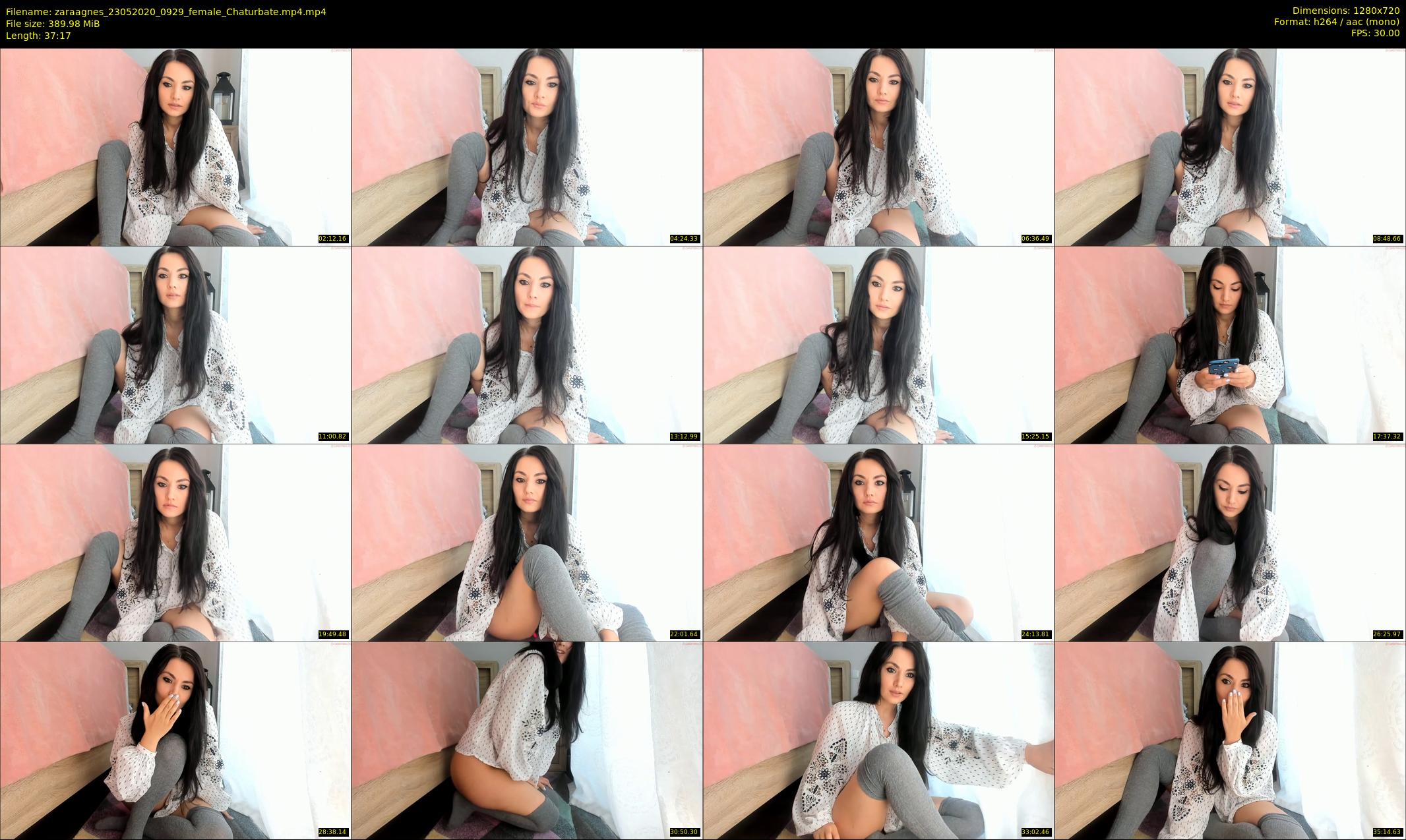 zaraagnes — 38 minute Chaturbate female cam show recording, 720p, May 23, 2020