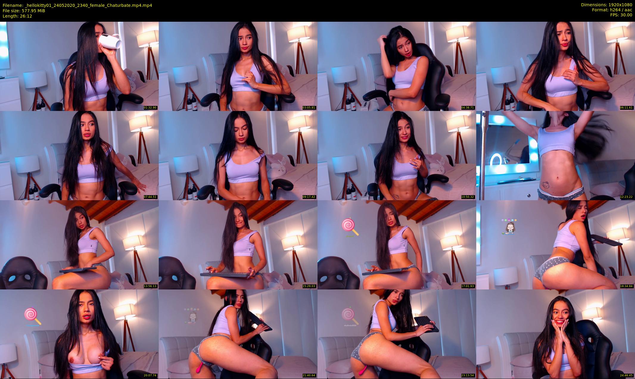 _hellokitty01 — 27 minute Chaturbate female cam show recording, 1080p, May 24, 2020