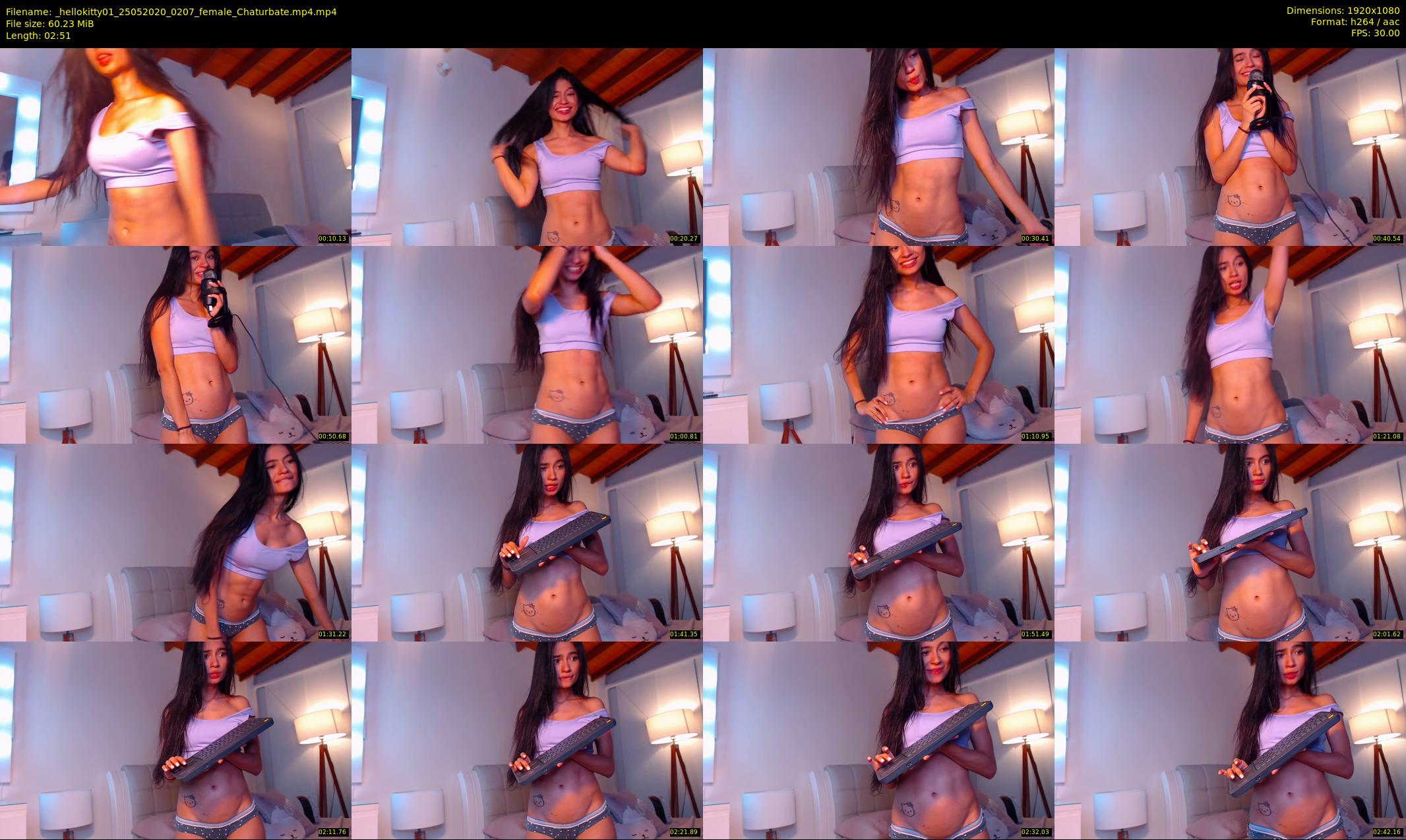 _hellokitty01 — 3 minute Chaturbate female cam show recording, 1080p, May 25, 2020