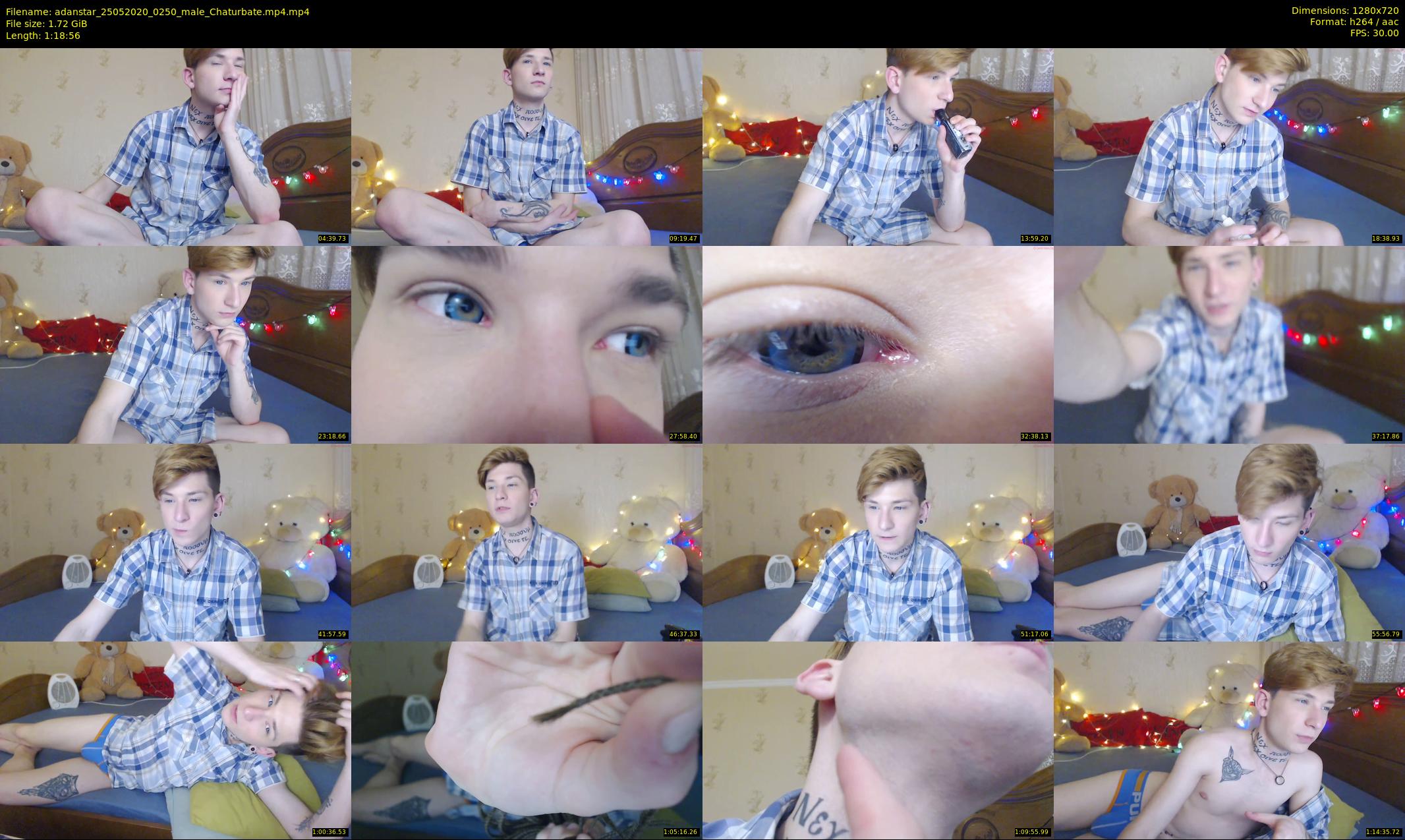 adanstar — 79 minute Chaturbate male cam show recording, 720p, May 25, 2020