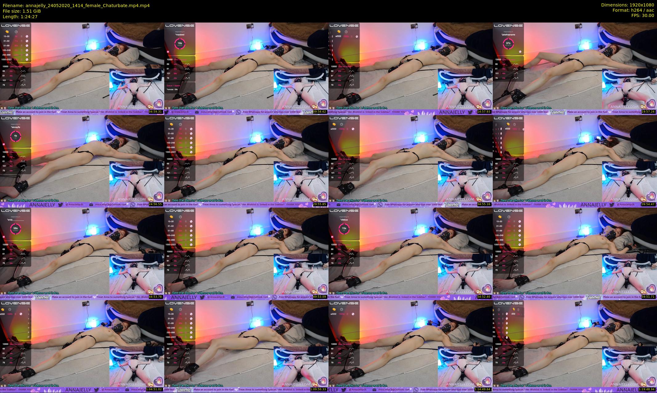 annajelly — 85 minute Chaturbate couple cam show recording, 1080p, May 24, 2020