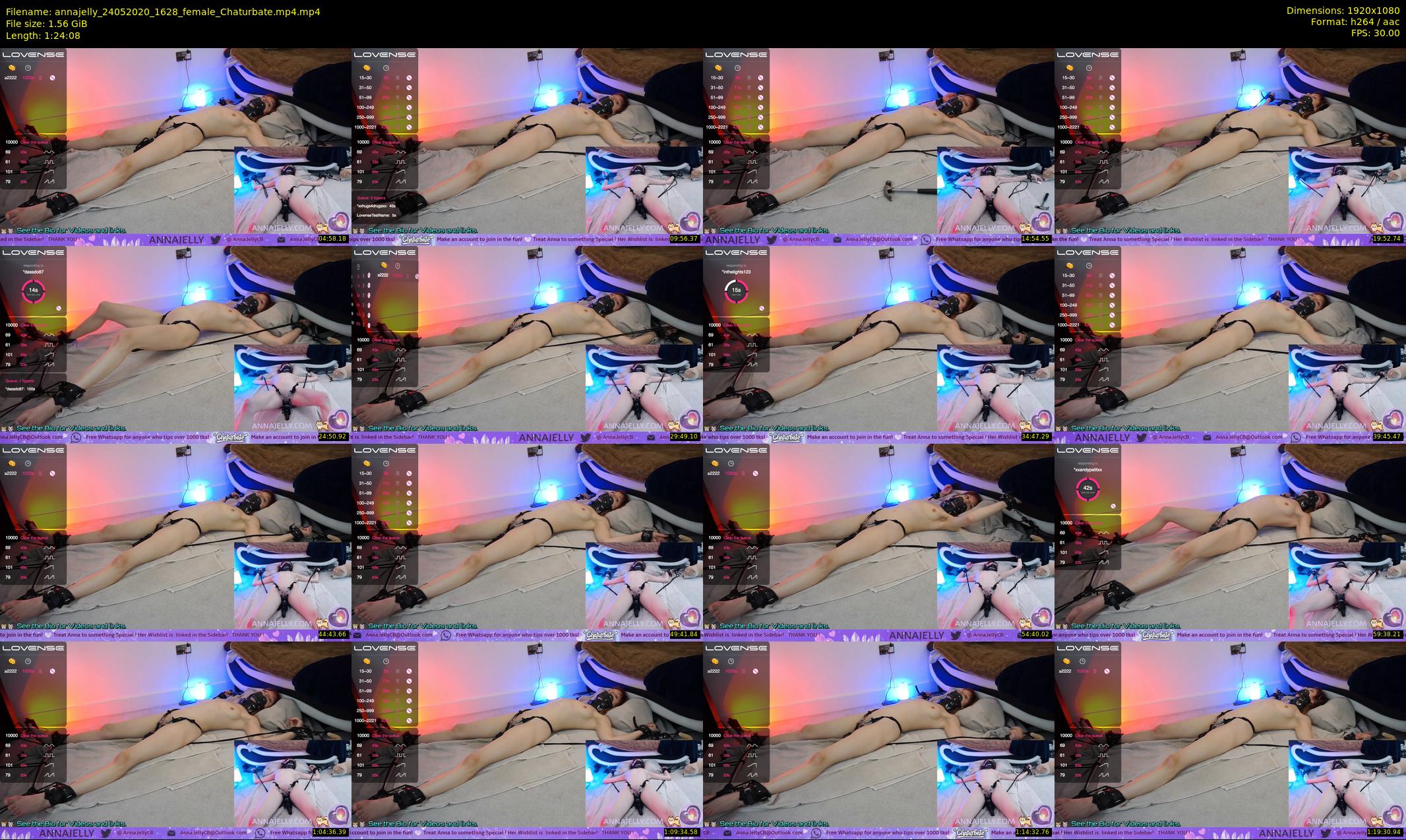 annajelly — 85 minute Chaturbate couple cam show recording, 1080p, May 24, 2020