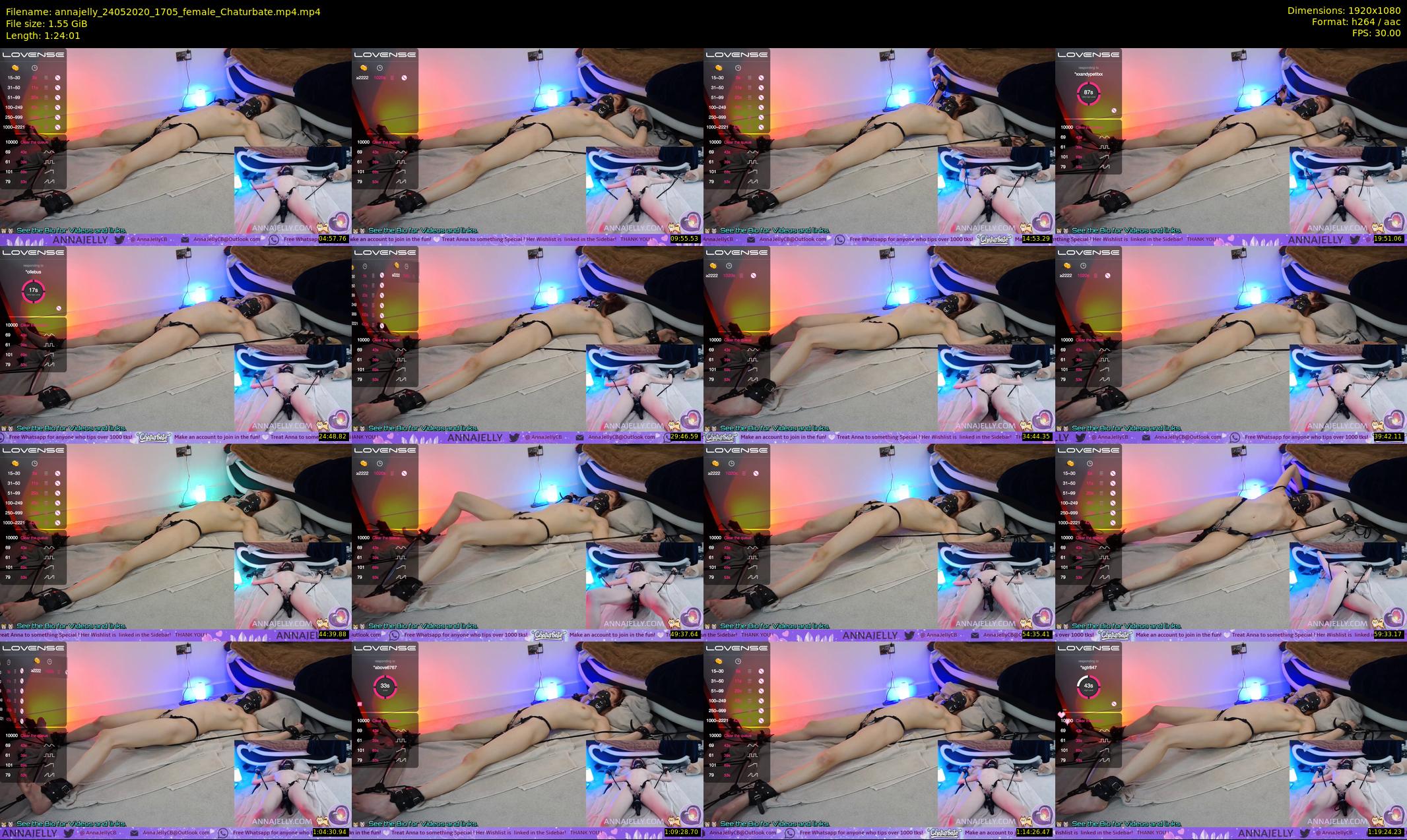 annajelly — 85 minute Chaturbate couple cam show recording, 1080p, May 24, 2020