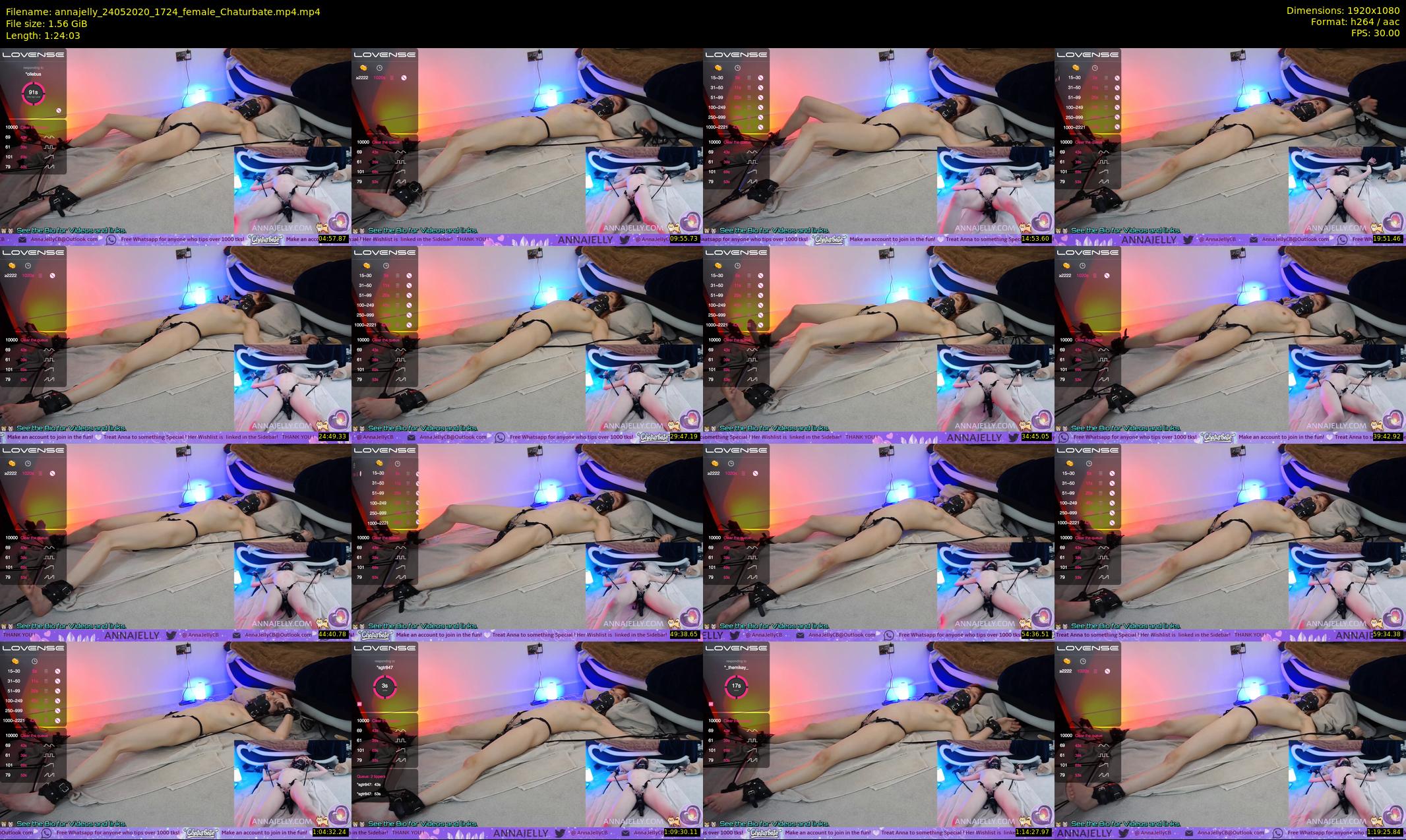 annajelly — 85 minute Chaturbate couple cam show recording, 1080p, May 24, 2020