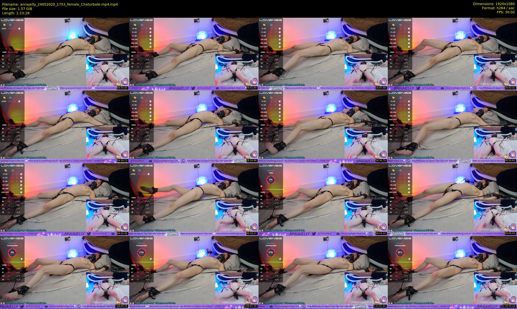 annajelly — 84 minute Chaturbate couple cam show recording, 1080p, May 24, 2020