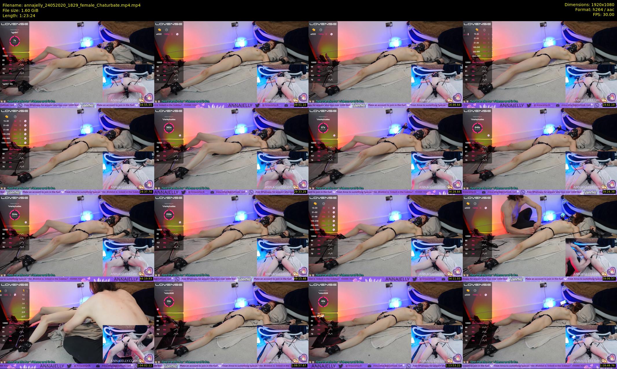 annajelly — 84 minute Chaturbate couple cam show recording, 1080p, May 24, 2020