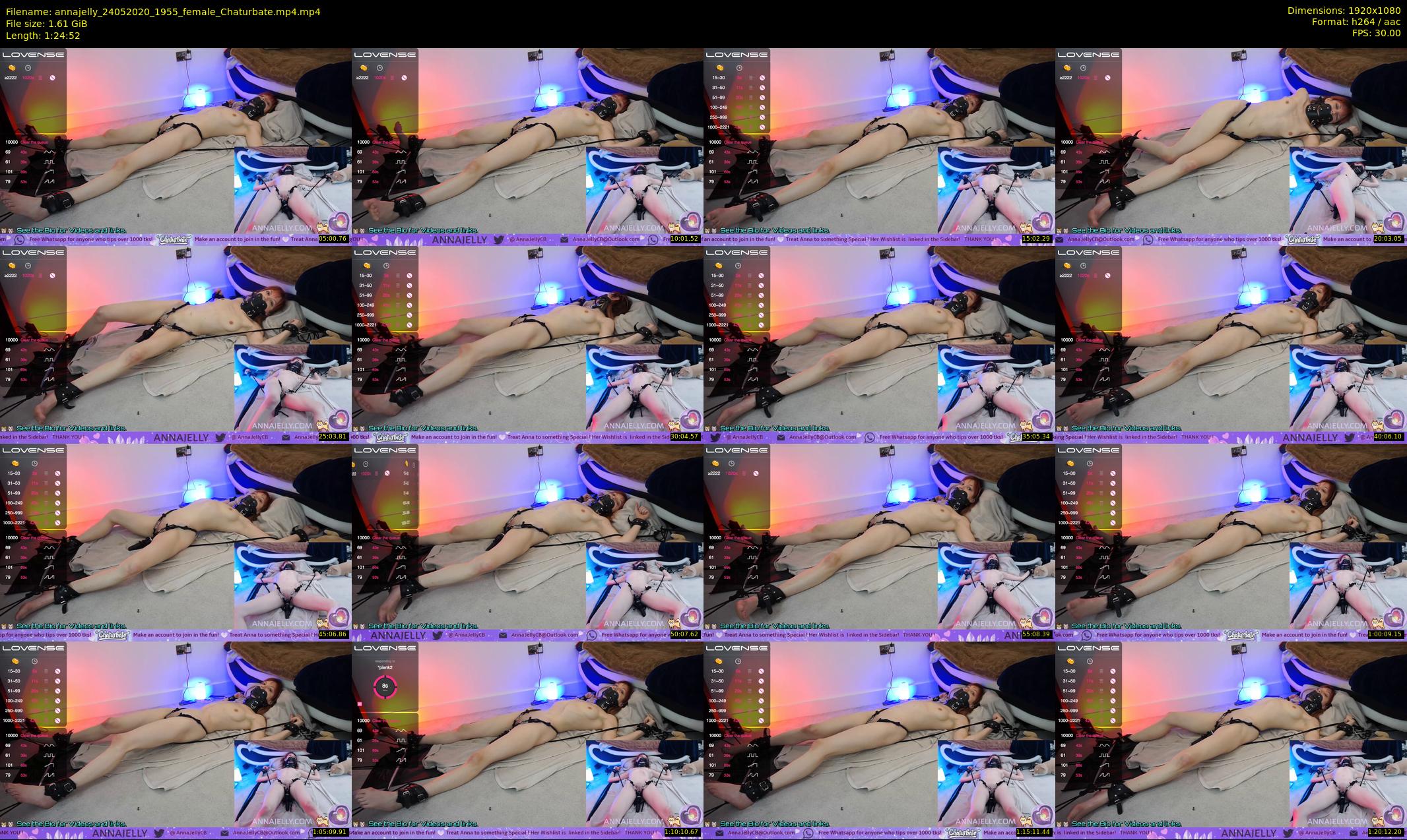 annajelly — 85 minute Chaturbate couple cam show recording, 1080p, May 24, 2020