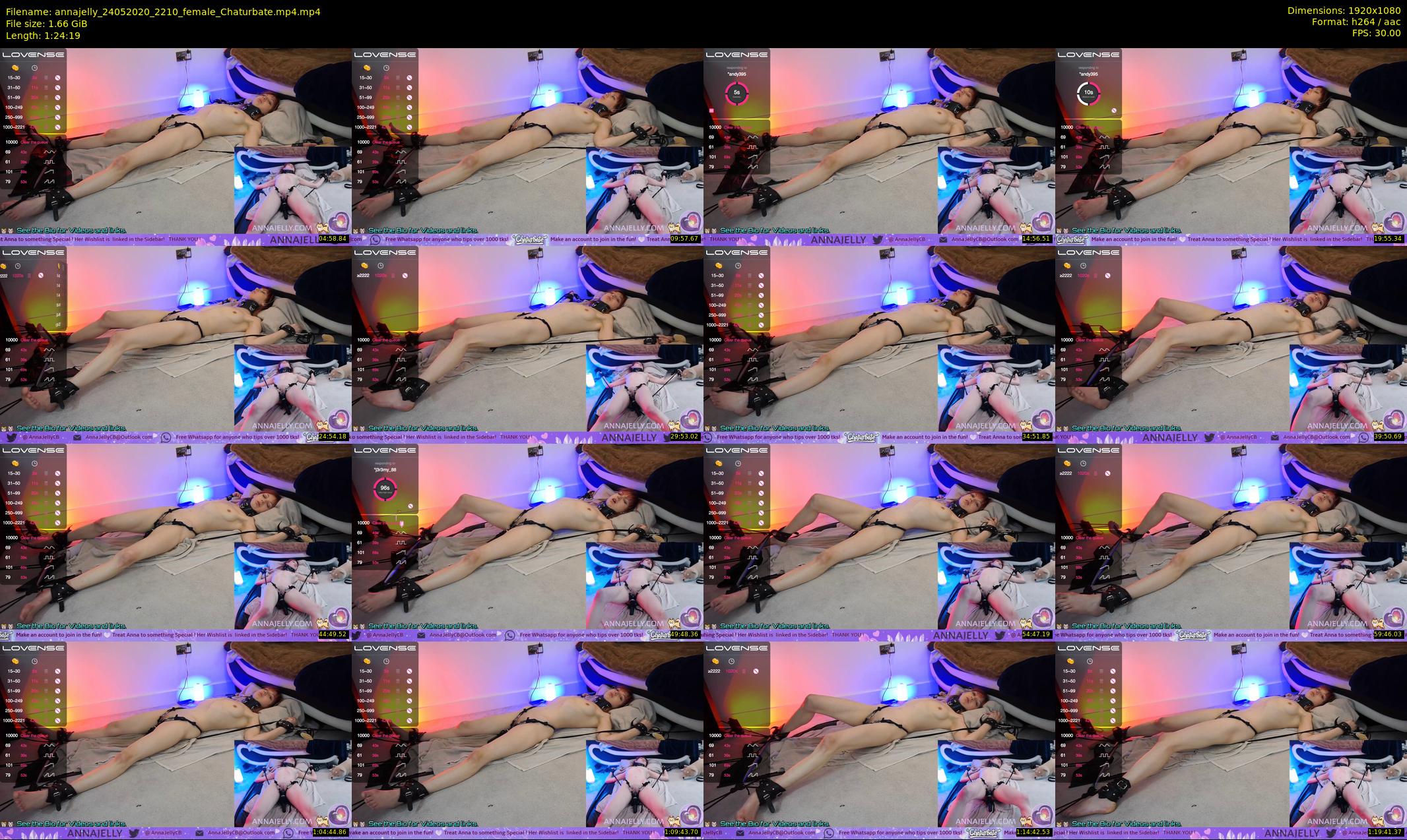 annajelly — 85 minute Chaturbate couple cam show recording, 1080p, May 24, 2020