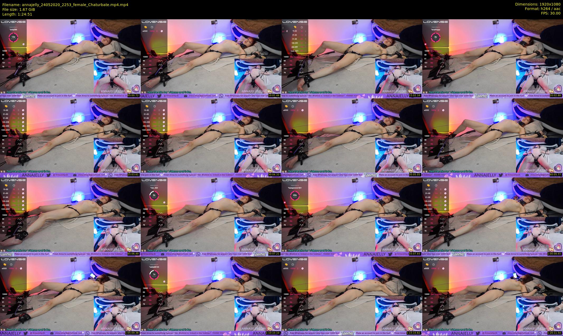 annajelly — 85 minute Chaturbate couple cam show recording, 1080p, May 24, 2020