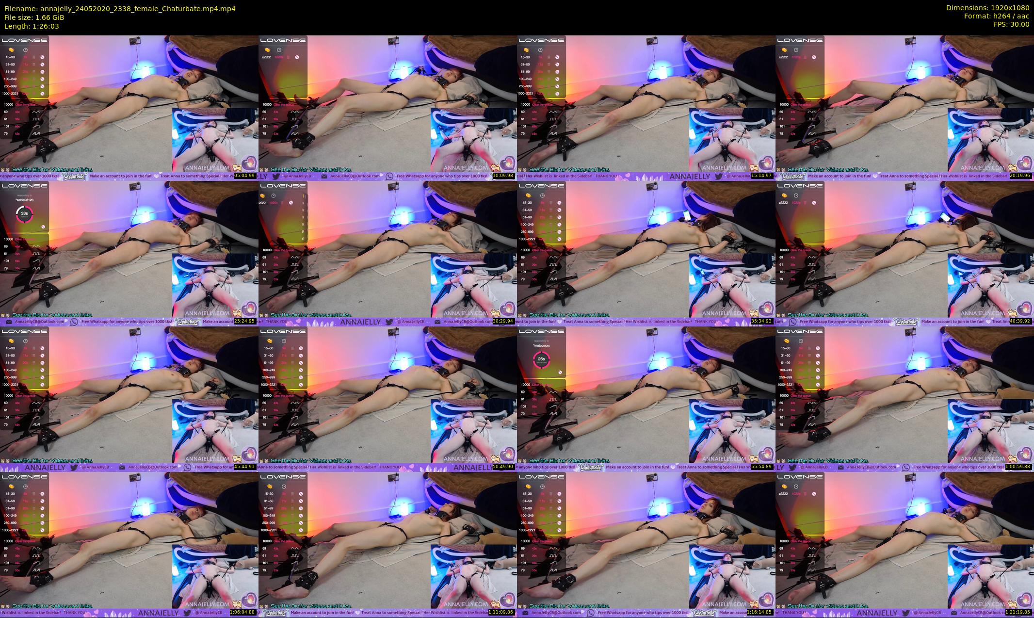 annajelly — 87 minute Chaturbate couple cam show recording, 1080p, May 24, 2020