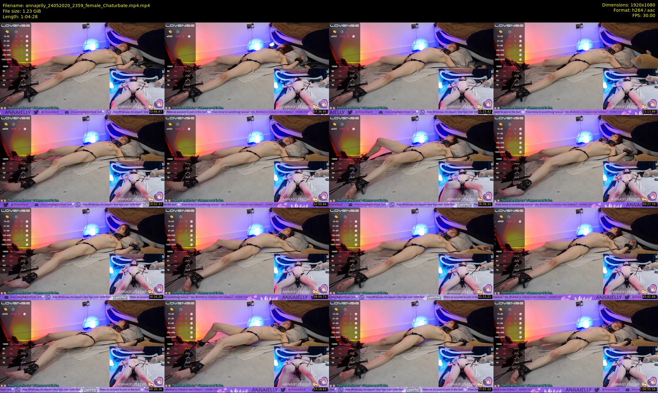 annajelly — 65 minute Chaturbate couple cam show recording, 1080p, May 24, 2020