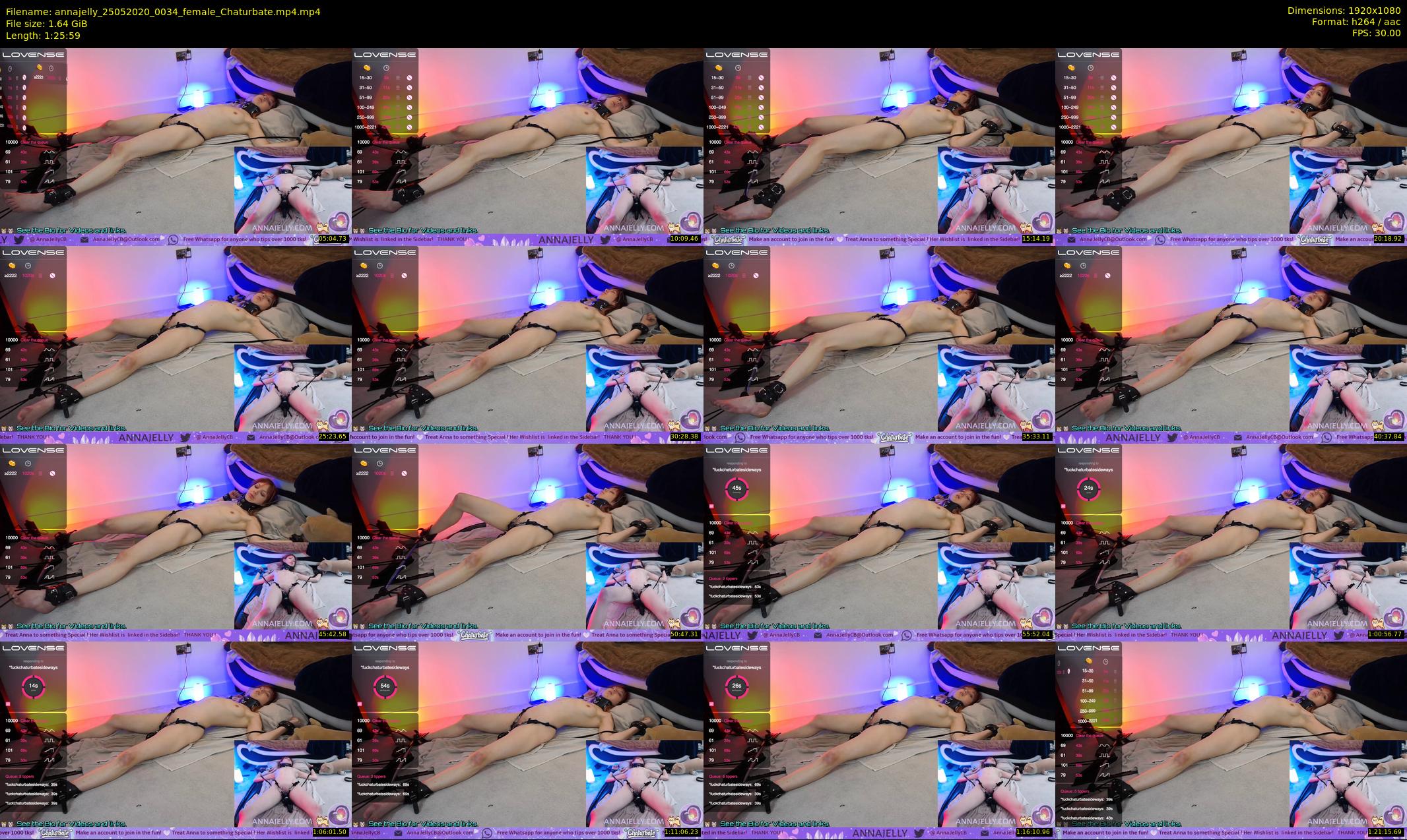 annajelly — 86 minute Chaturbate couple cam show recording, 1080p, May 25, 2020