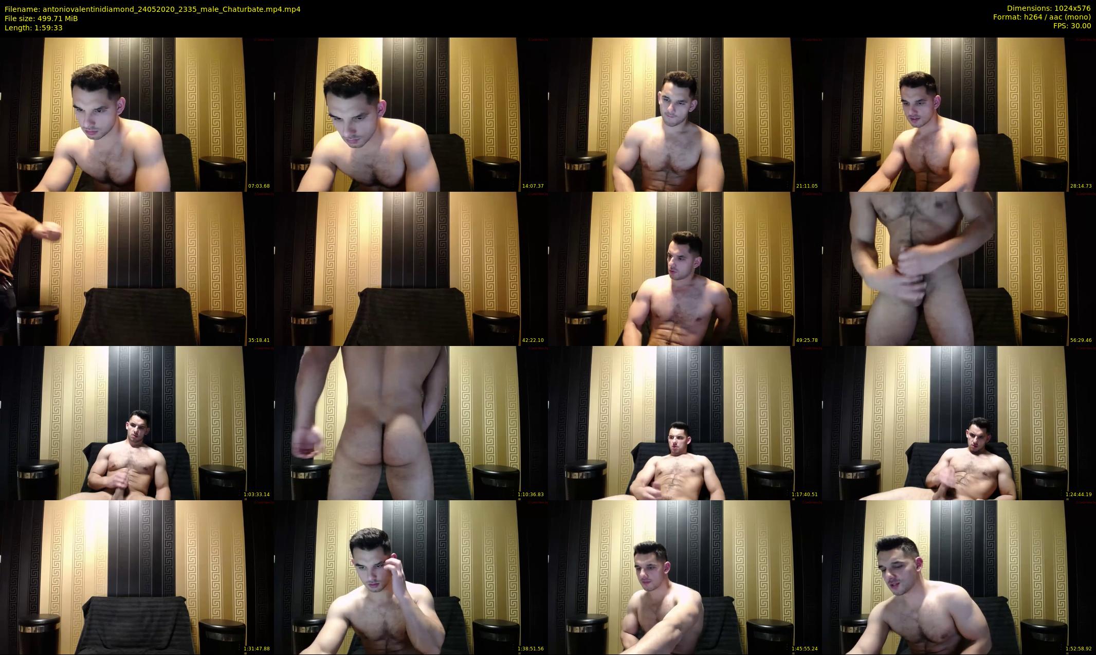 antoniovalentinidiamond — 120 minute Chaturbate male cam show recording, 480p, May 24, 2020