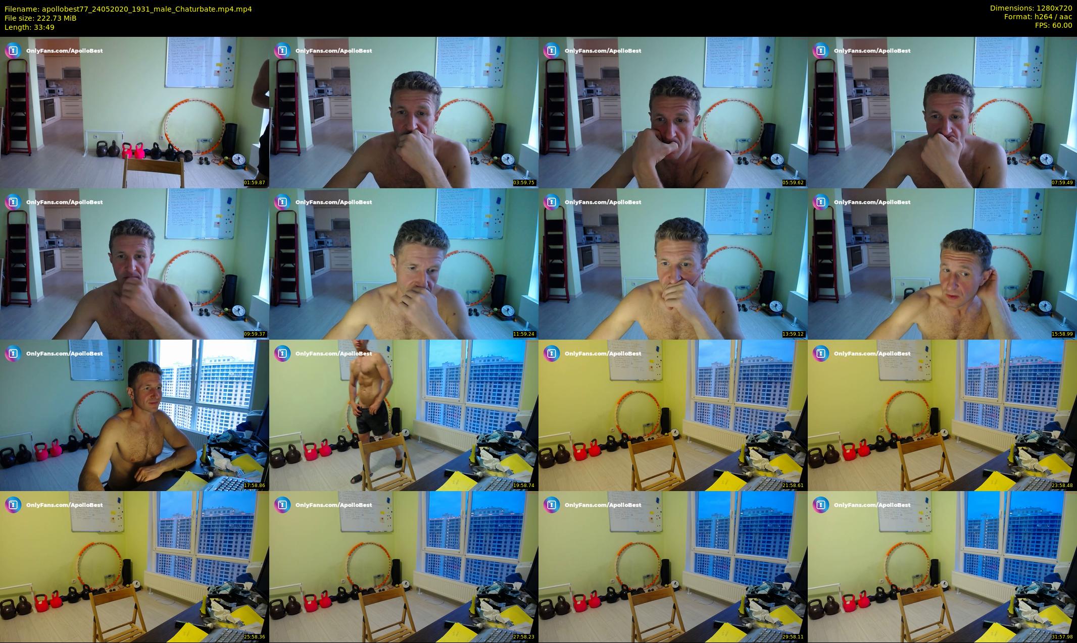 apollobest77 — 34 minute Chaturbate male cam show recording, 720p, May 24, 2020