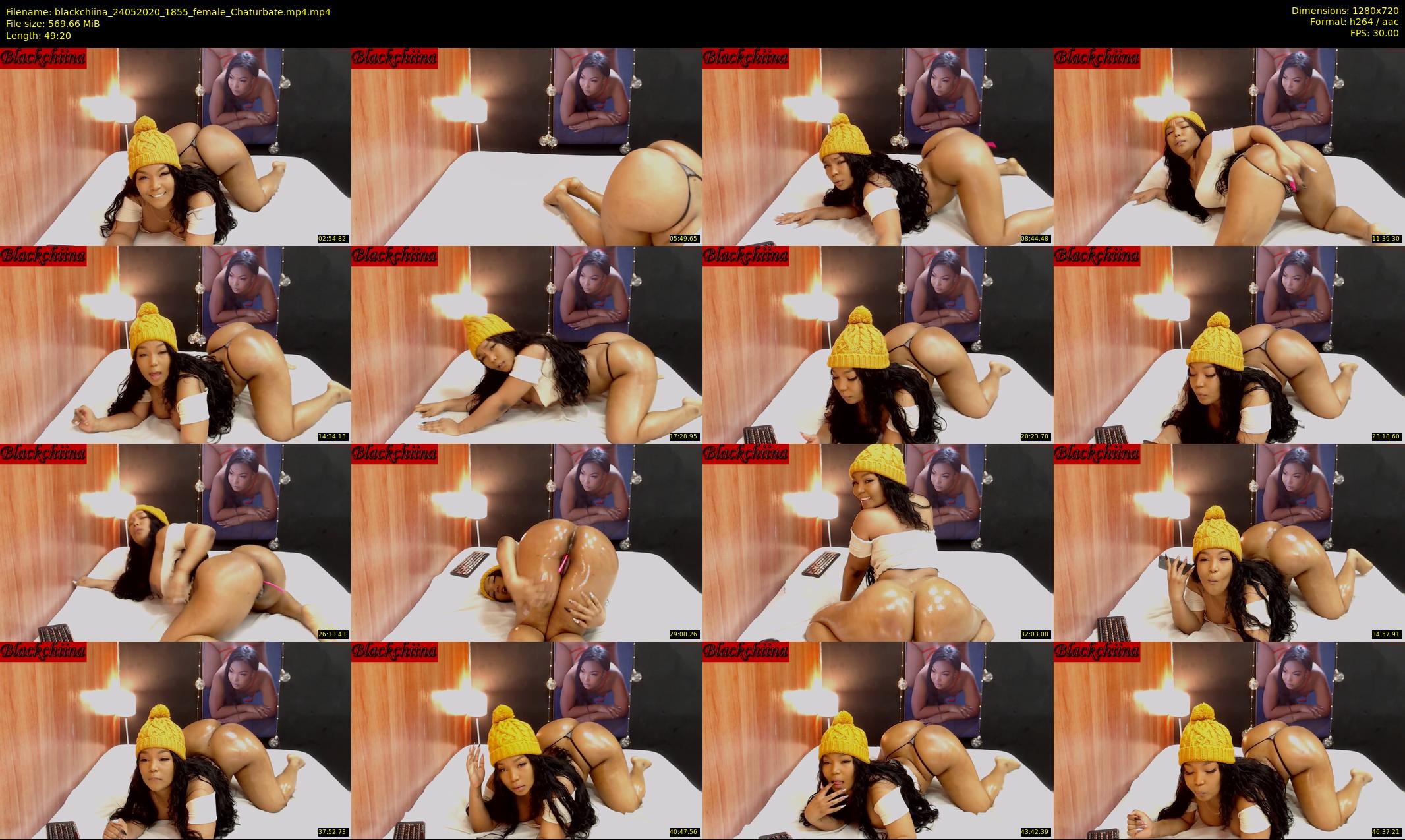 blackchiina — 50 minute Chaturbate female cam show recording, 720p, May 24, 2020