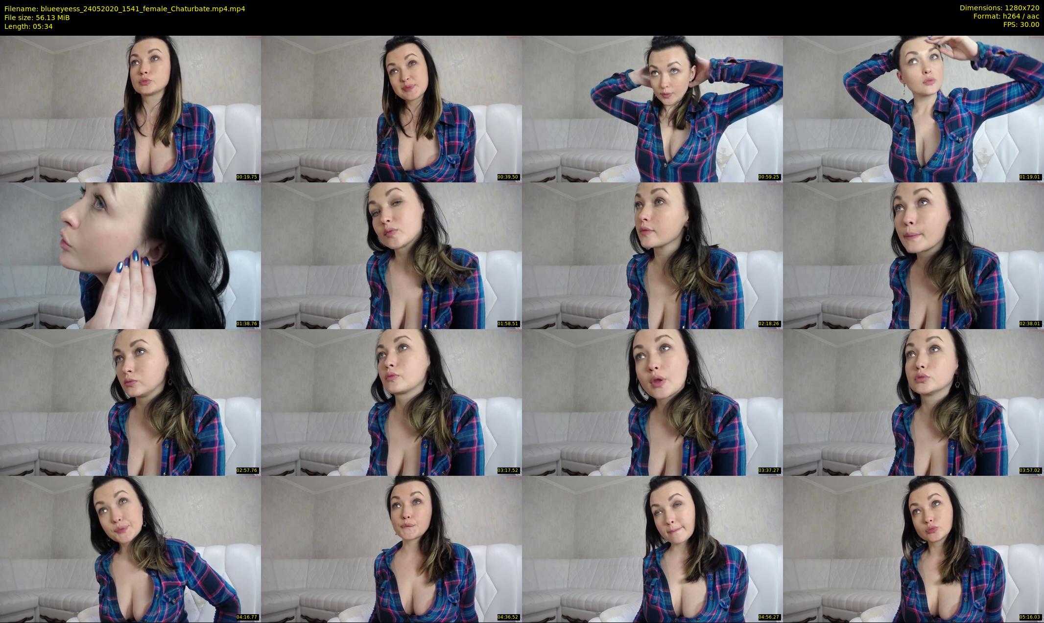 blueeyeess — 6 minute Chaturbate female cam show recording, 720p, May 24, 2020