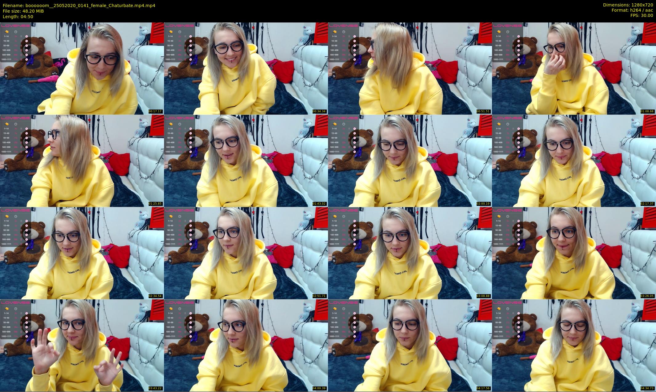 boooooom_ — 5 minute Chaturbate female cam show recording, 720p, May 25, 2020