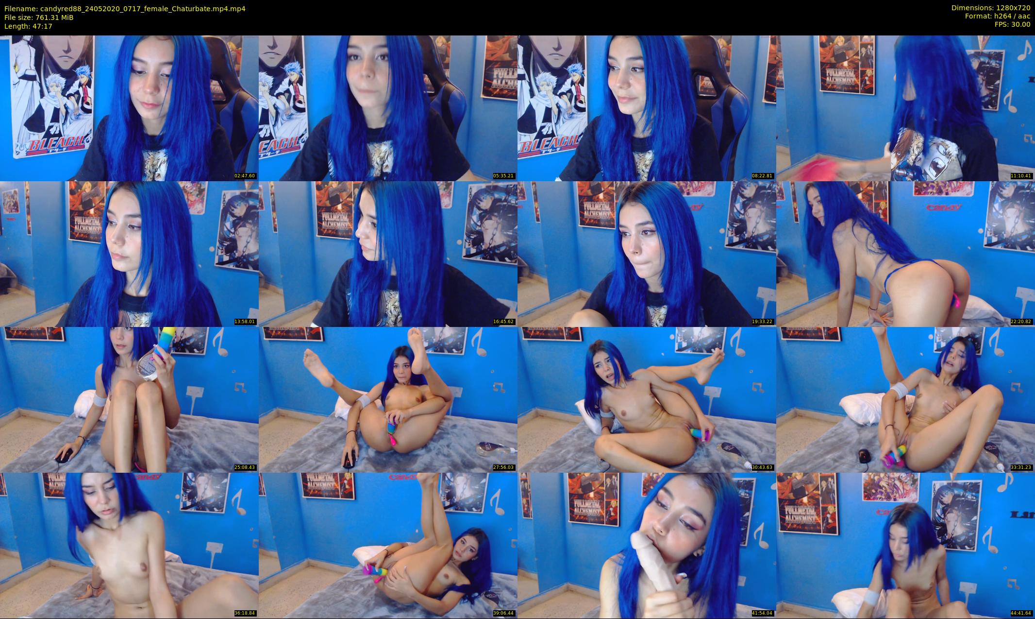 candyred88 — 48 minute Chaturbate female cam show recording, 720p, May 24, 2020
