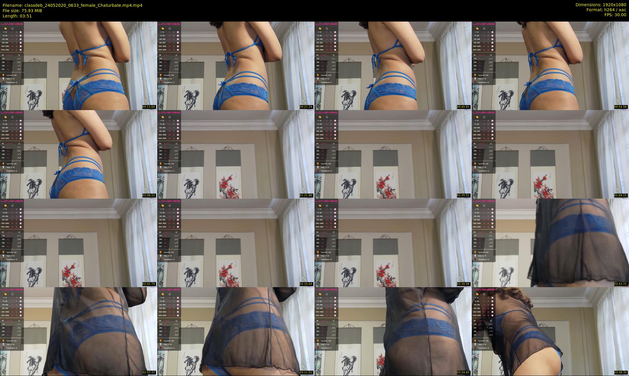 classdeb — 4 minute Chaturbate female cam show recording, 1080p, May 24, 2020
