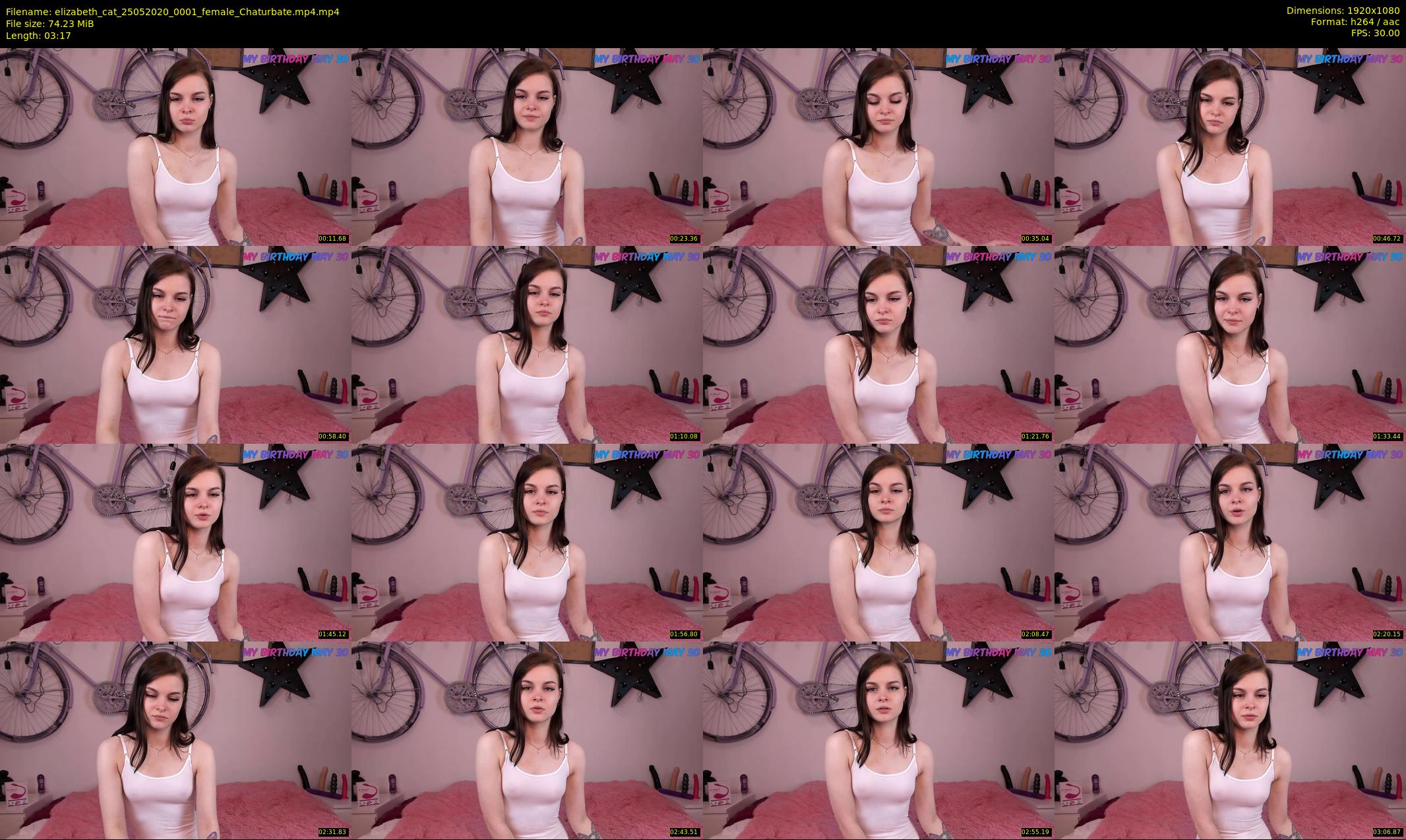 elizabeth_cat — 4 minute Chaturbate female cam show recording, 1080p, May 25, 2020