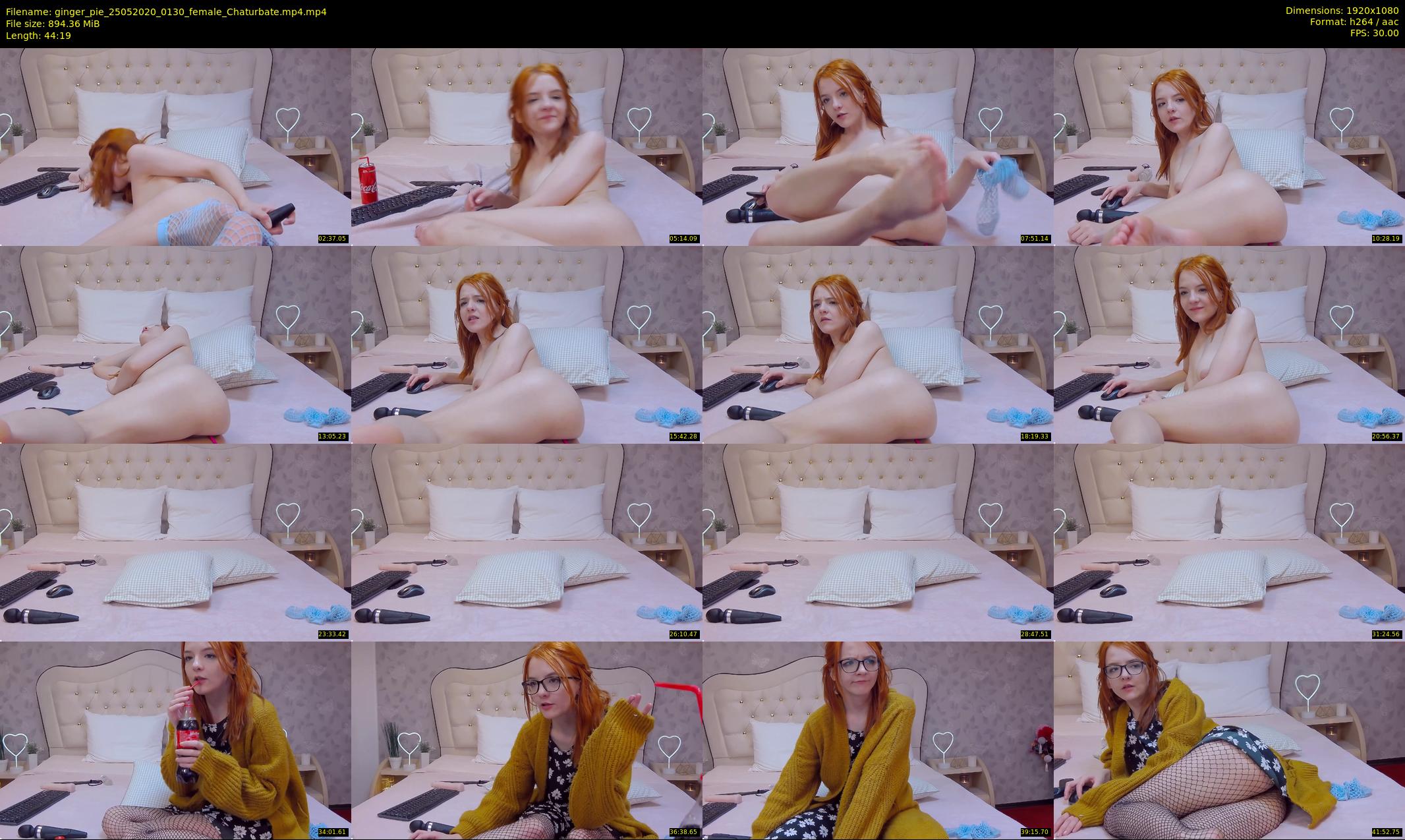 ginger_pie — 45 minute Chaturbate female cam show recording, 1080p, May 25, 2020