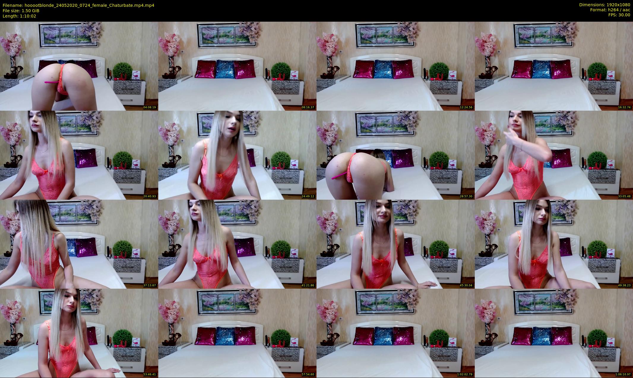 hooootblonde — 71 minute Chaturbate female cam show recording, 1080p, May 24, 2020