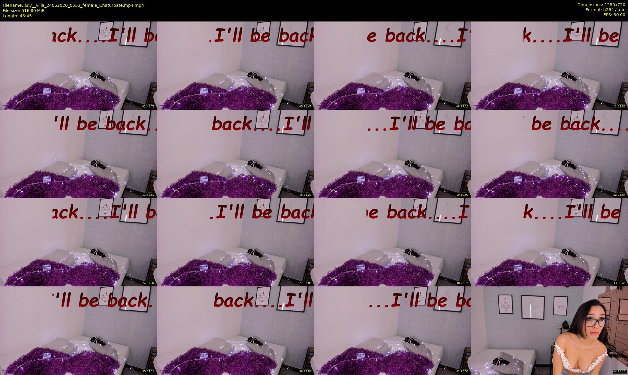 july__villa — 47 minute Chaturbate female cam show recording, 720p, May 24, 2020
