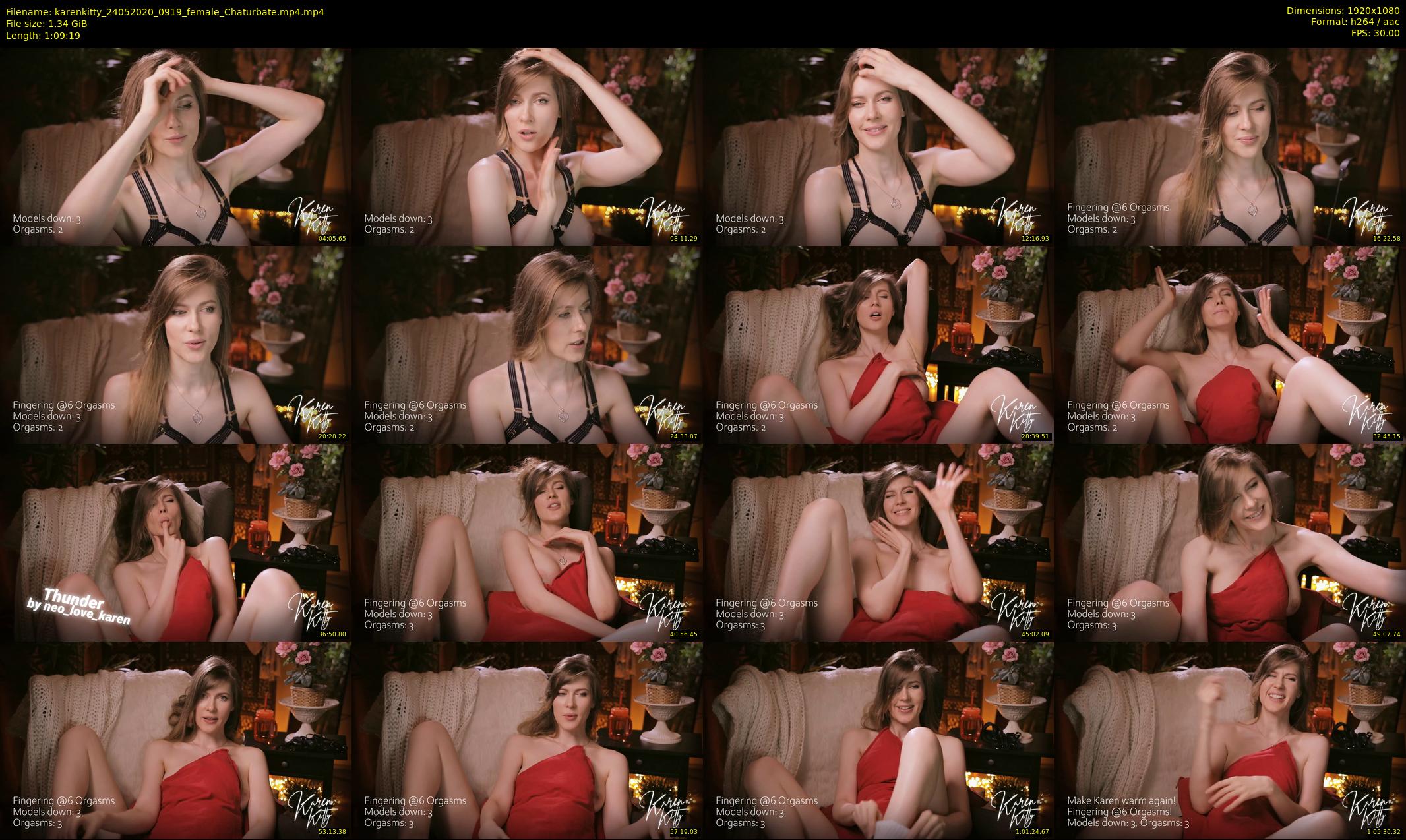 karenkitty — 70 minute Chaturbate female cam show recording, 1080p, May 24, 2020
