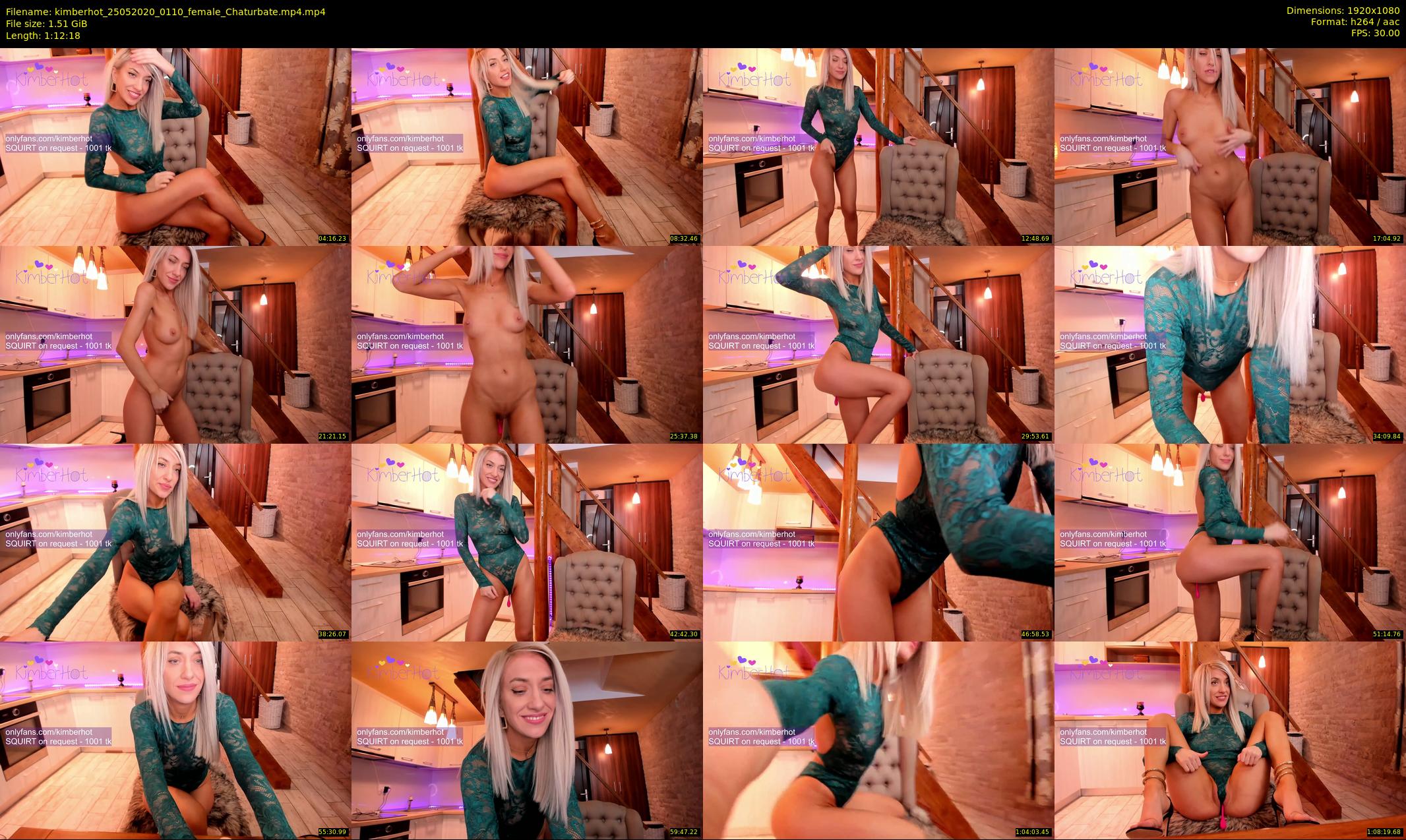 kimberhot — 73 minute Chaturbate female cam show recording, 1080p, May 25, 2020