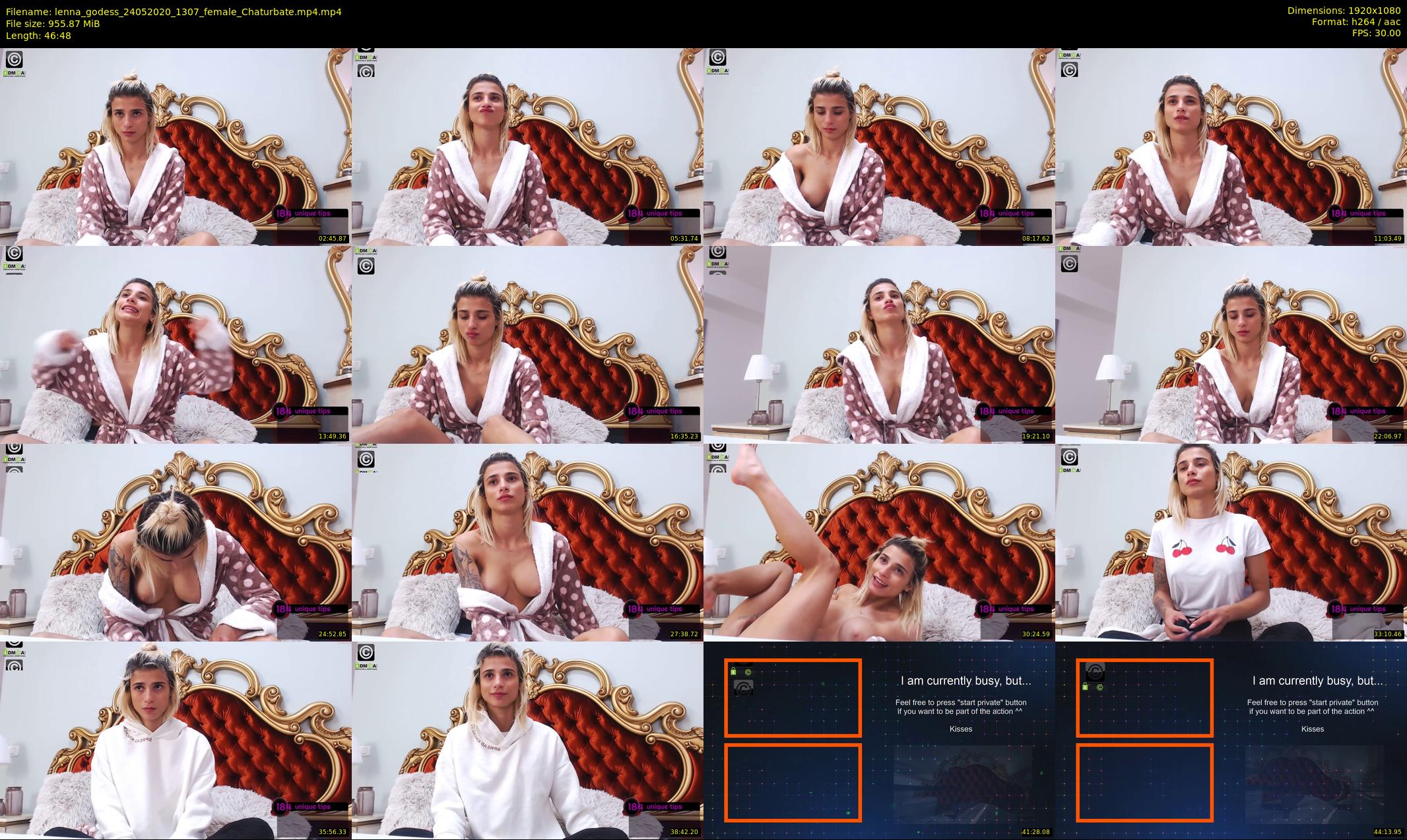 lenna_godess — 47 minute Chaturbate female cam show recording, 1080p, May 24, 2020