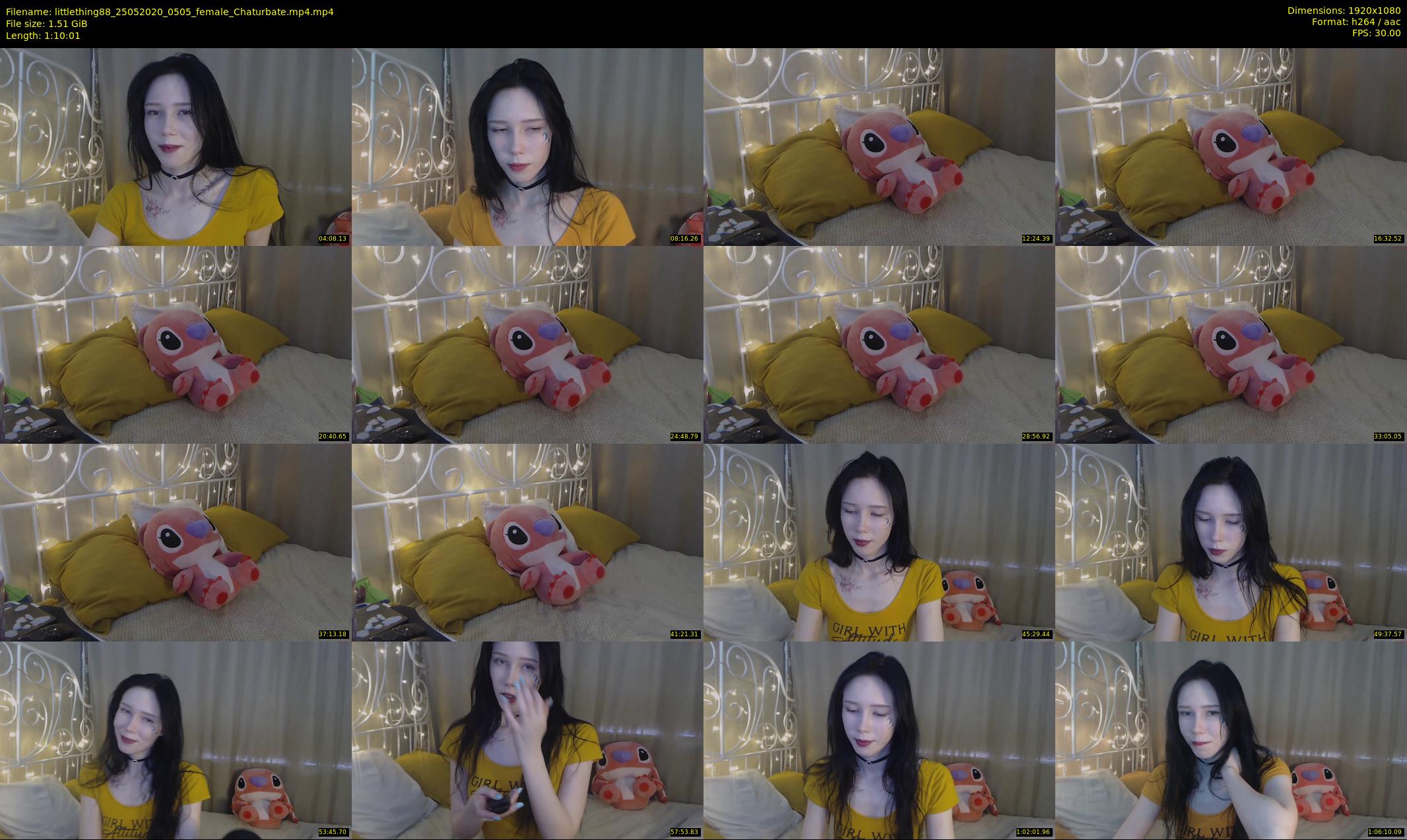 littlething88 — 71 minute Chaturbate female cam show recording, 1080p, May 25, 2020