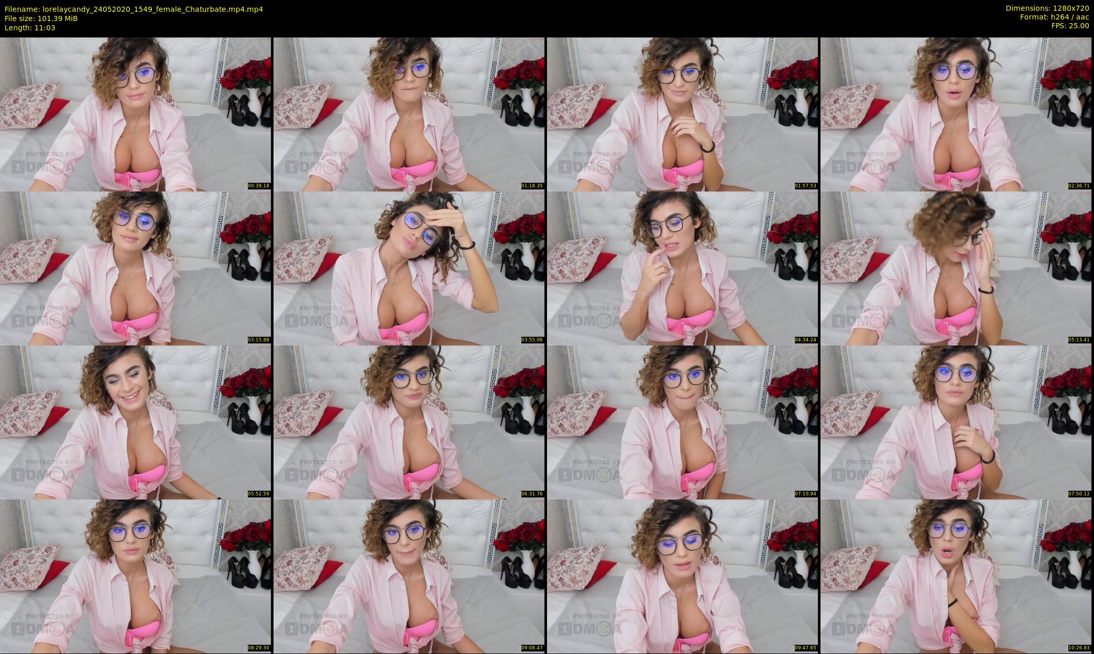 lorelaycandy — 12 minute Chaturbate female cam show recording, 720p, May 24, 2020