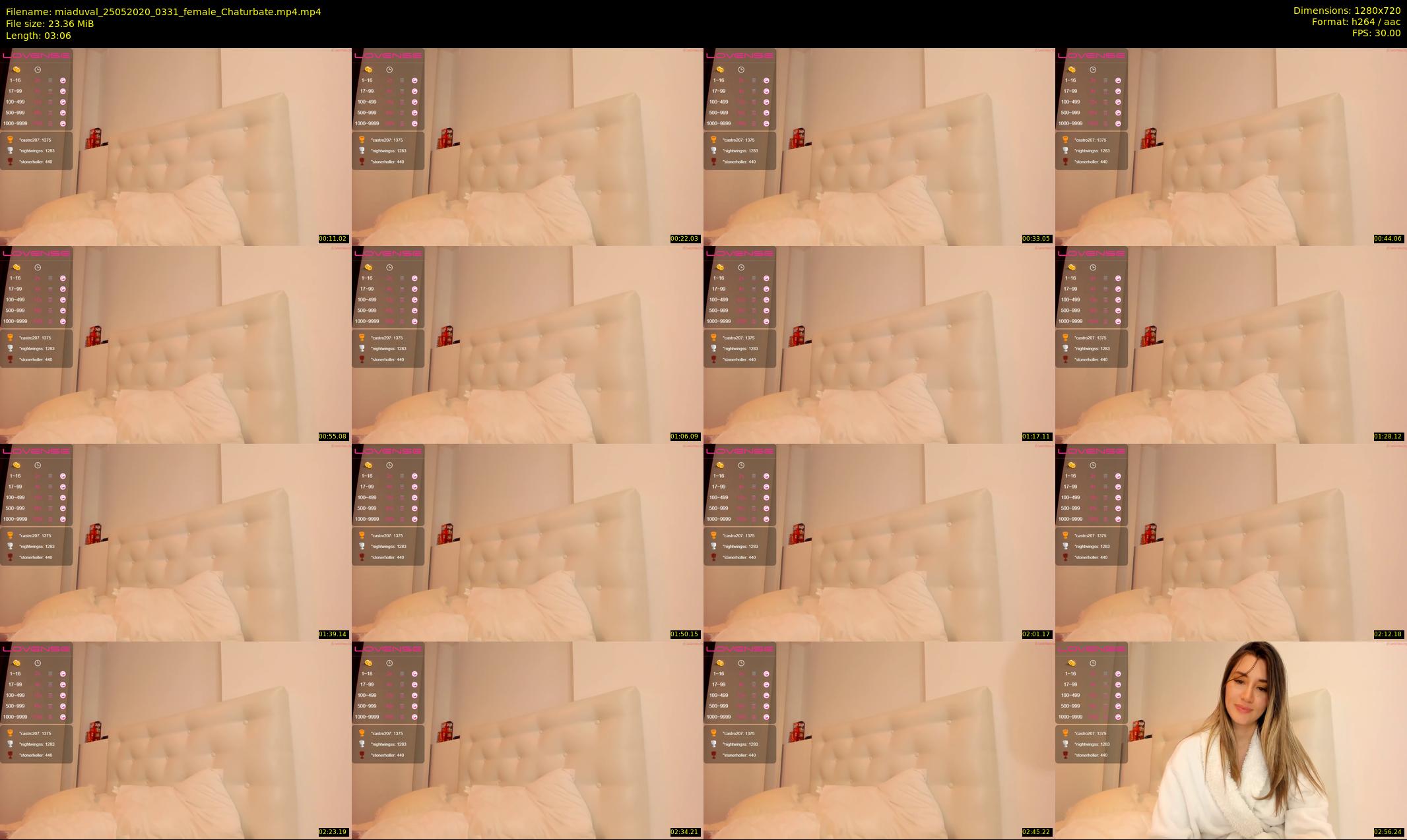 miaduval — 4 minute Chaturbate female cam show recording, 720p, May 25, 2020