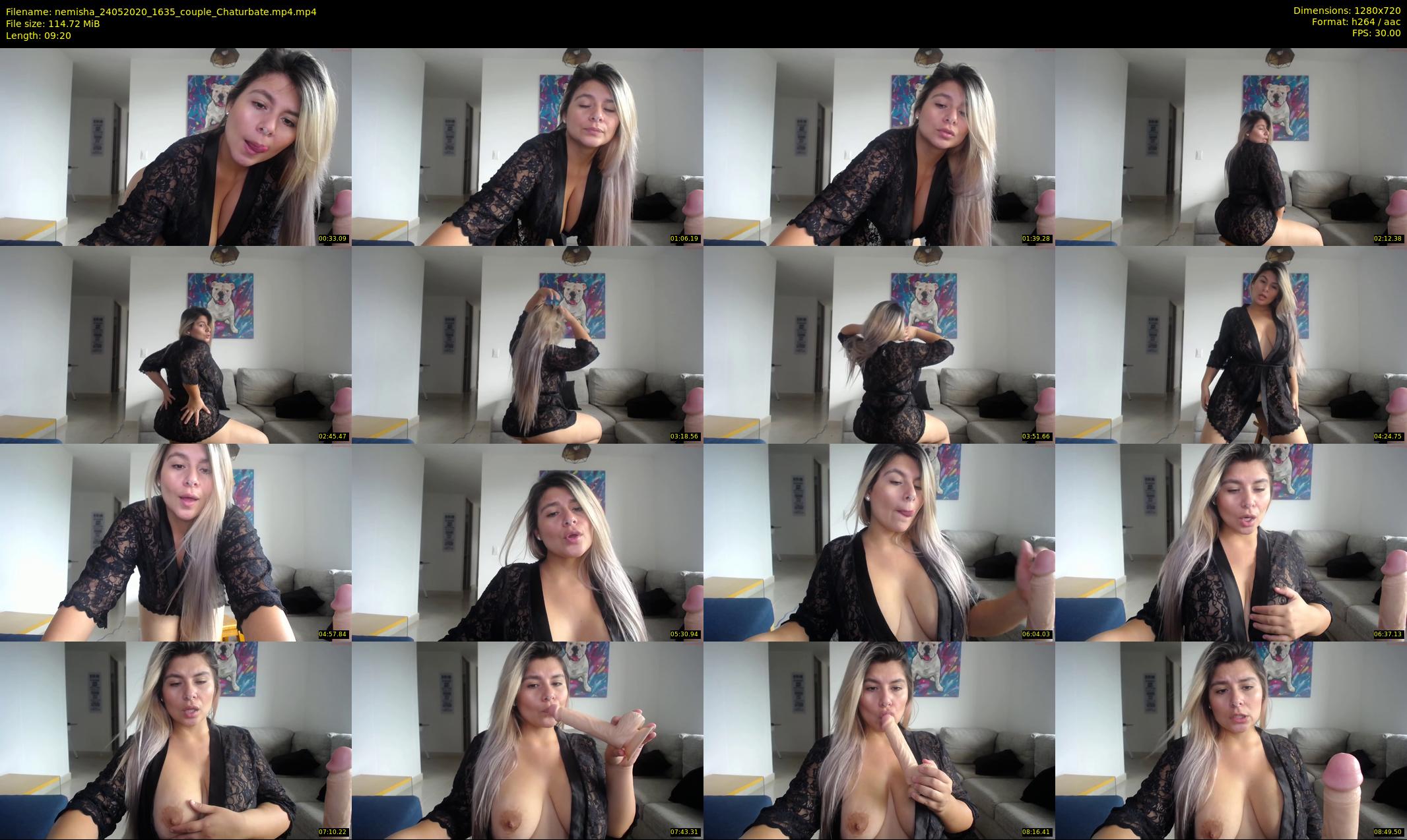 nemisha — 10 minute Chaturbate female cam show recording, 720p, May 24, 2020
