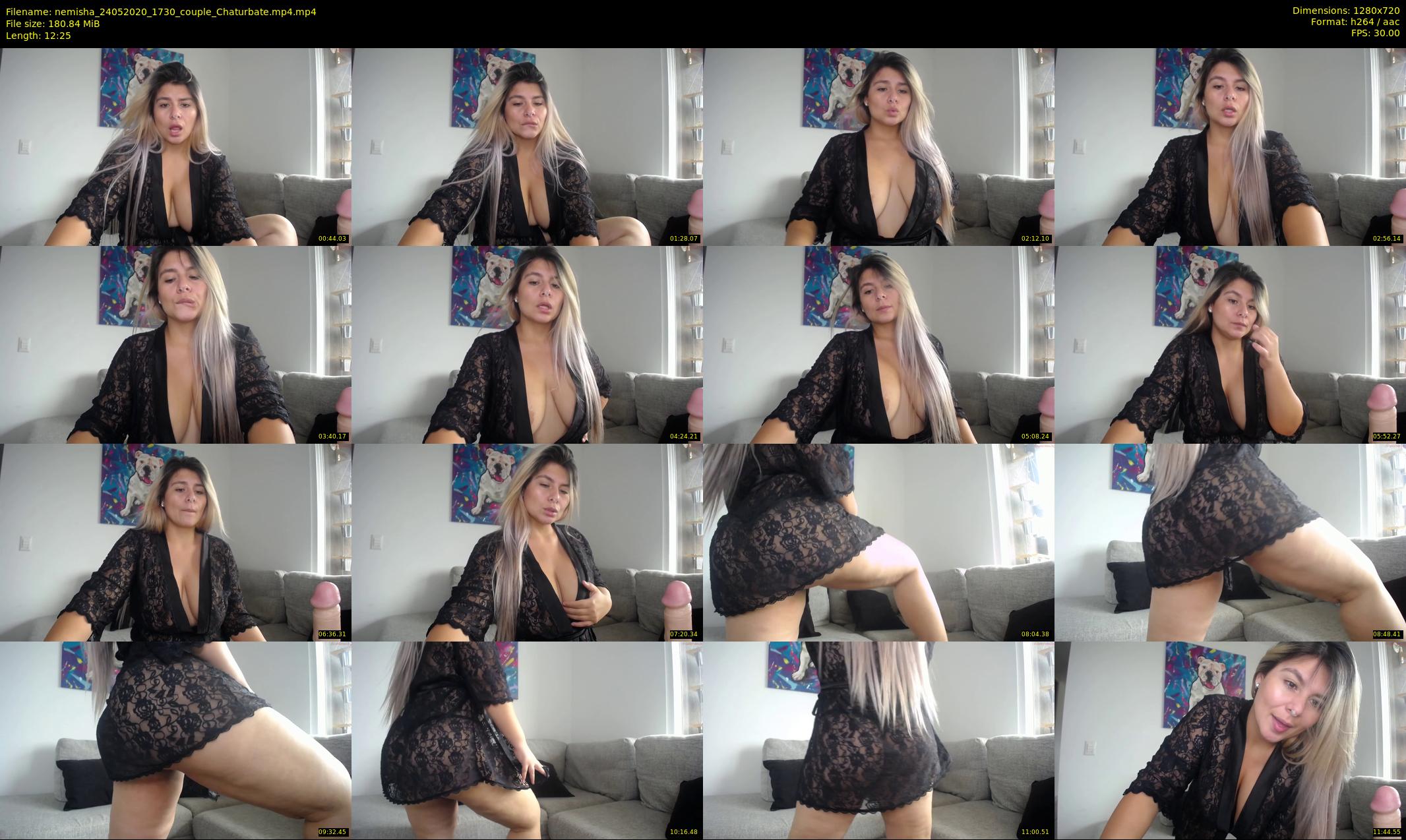 nemisha — 13 minute Chaturbate female cam show recording, 720p, May 24, 2020