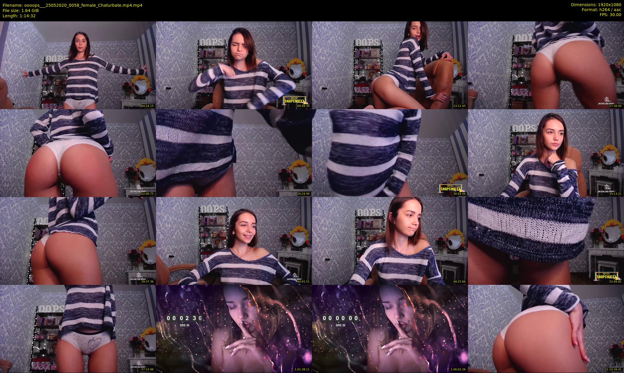 oooops__ — 75 minute Chaturbate female cam show recording, 1080p, May 25, 2020