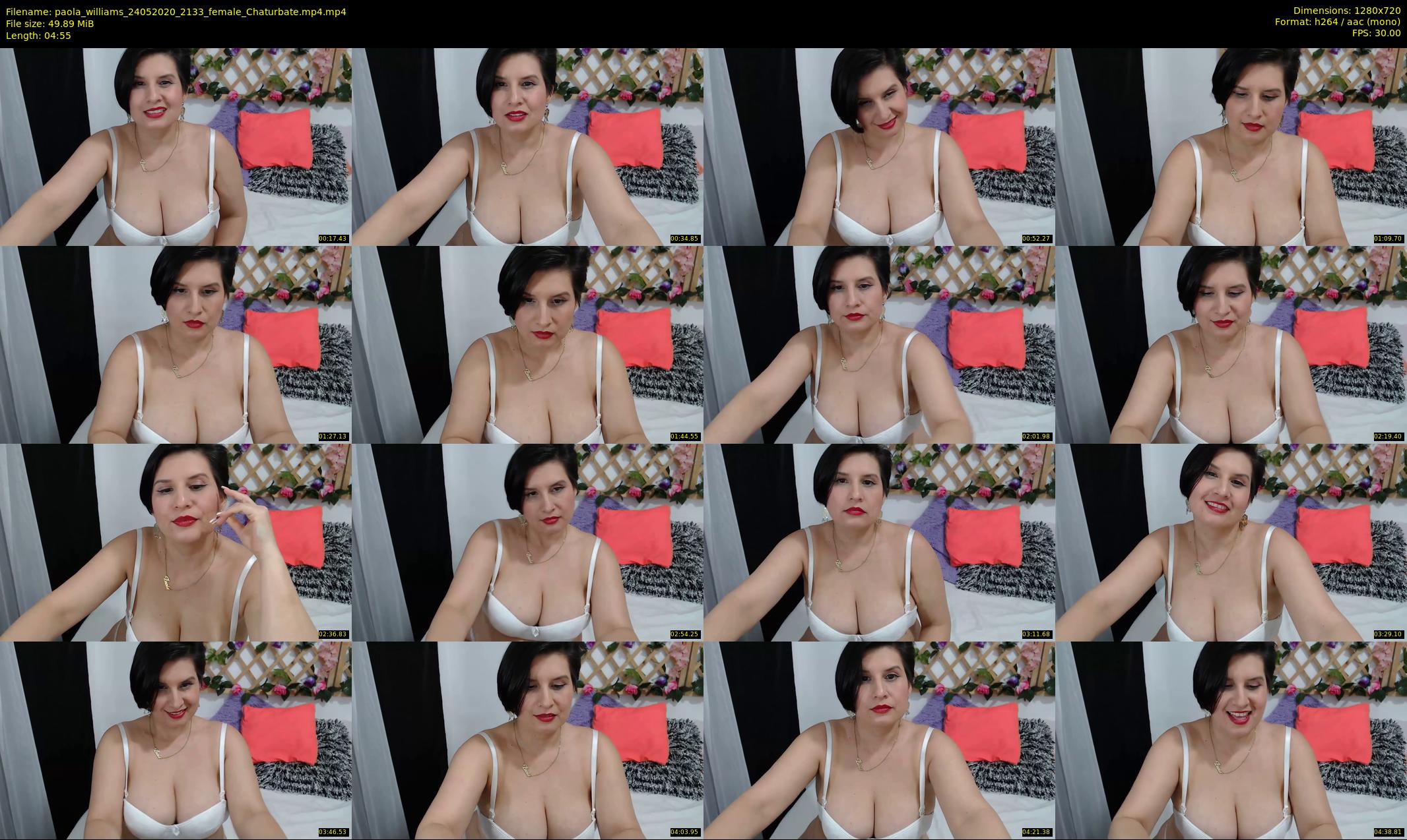 paola_williams — 5 minute Chaturbate female cam show recording, 720p, May 24, 2020
