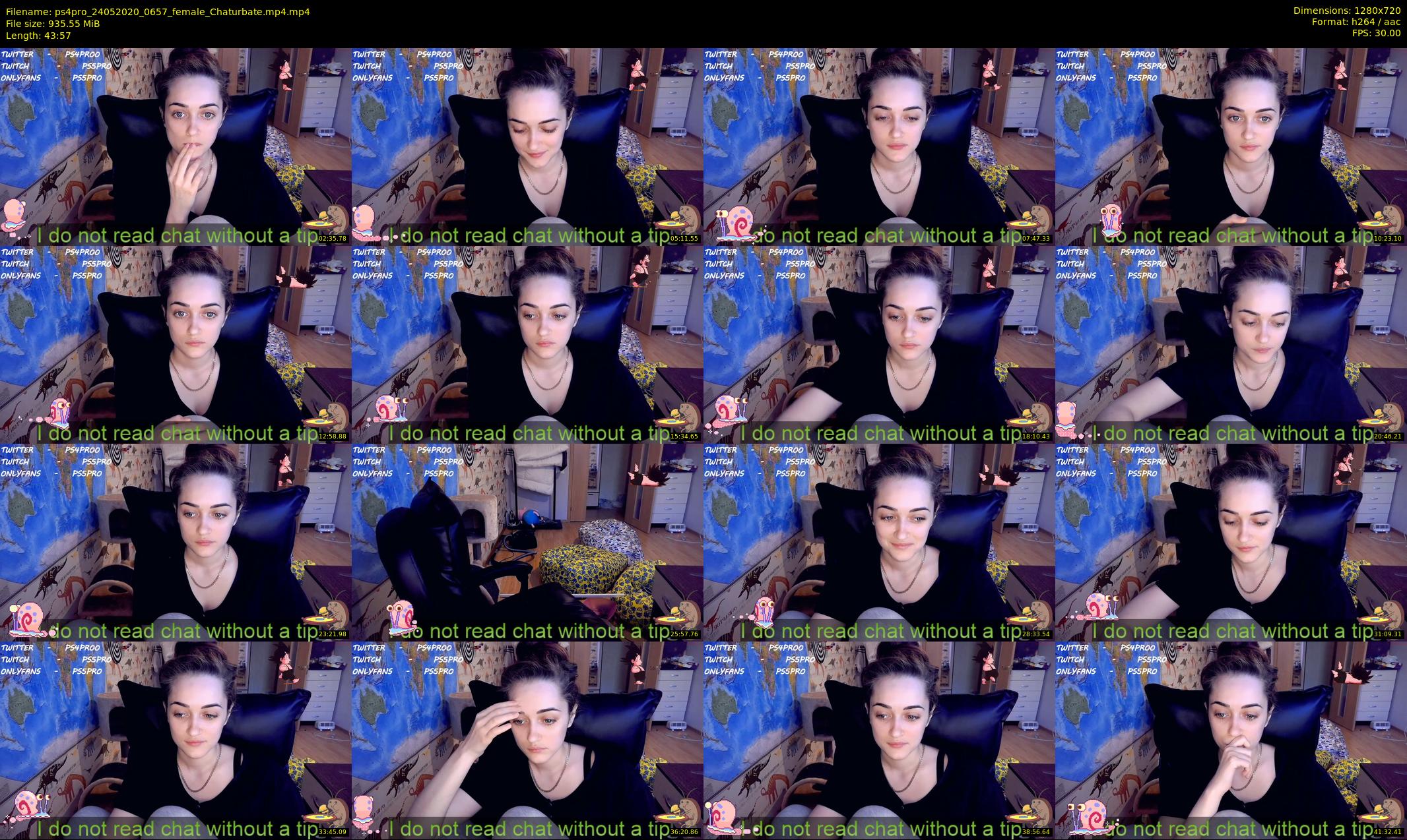 ps4pro — 44 minute Chaturbate female cam show recording, 720p, May 24, 2020