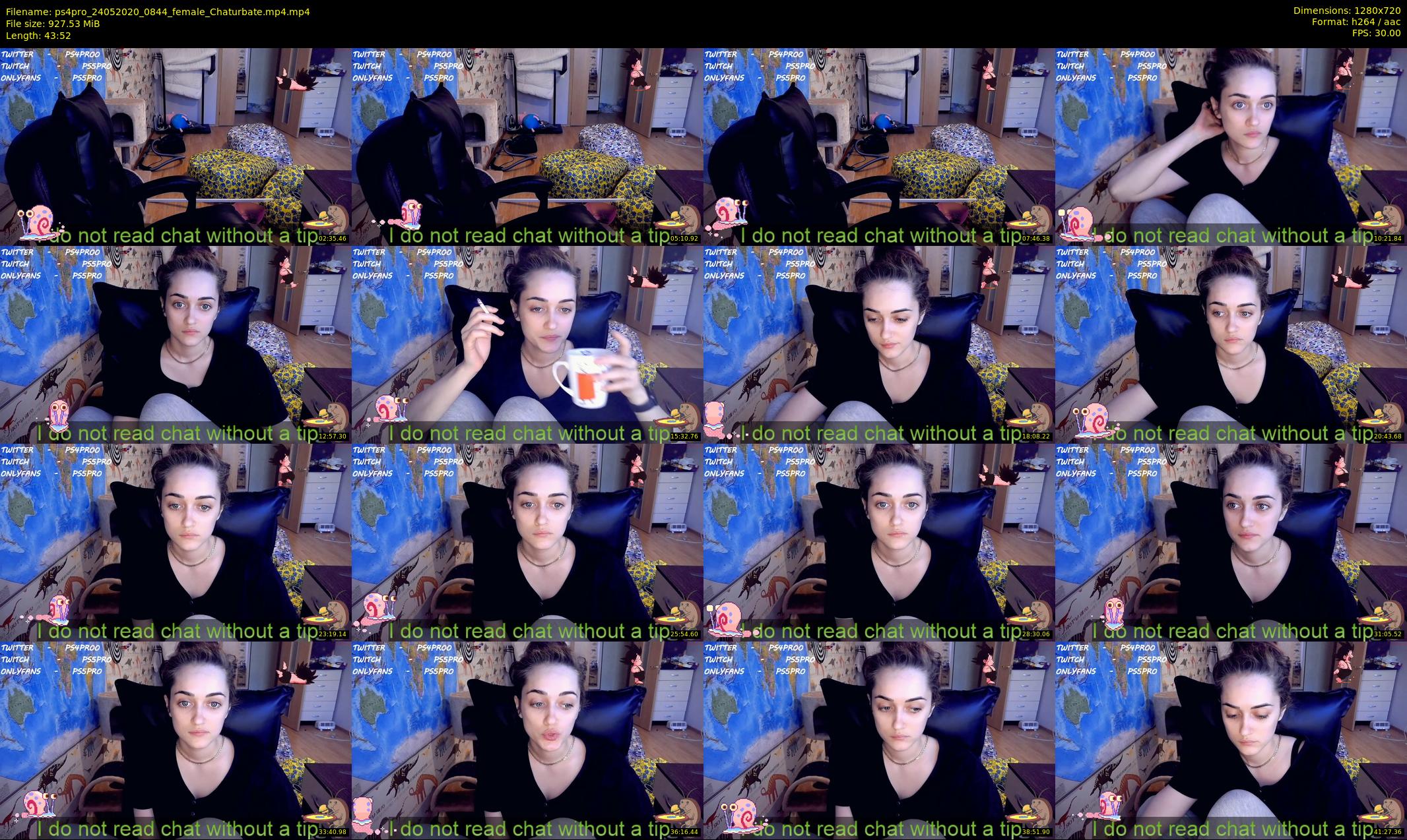 ps4pro — 44 minute Chaturbate female cam show recording, 720p, May 24, 2020