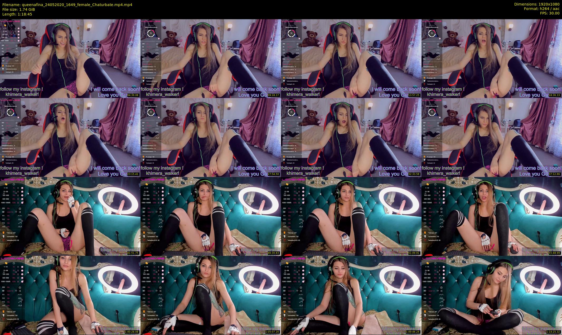 queenafina — 79 minute Chaturbate female cam show recording, 1080p, May 24, 2020