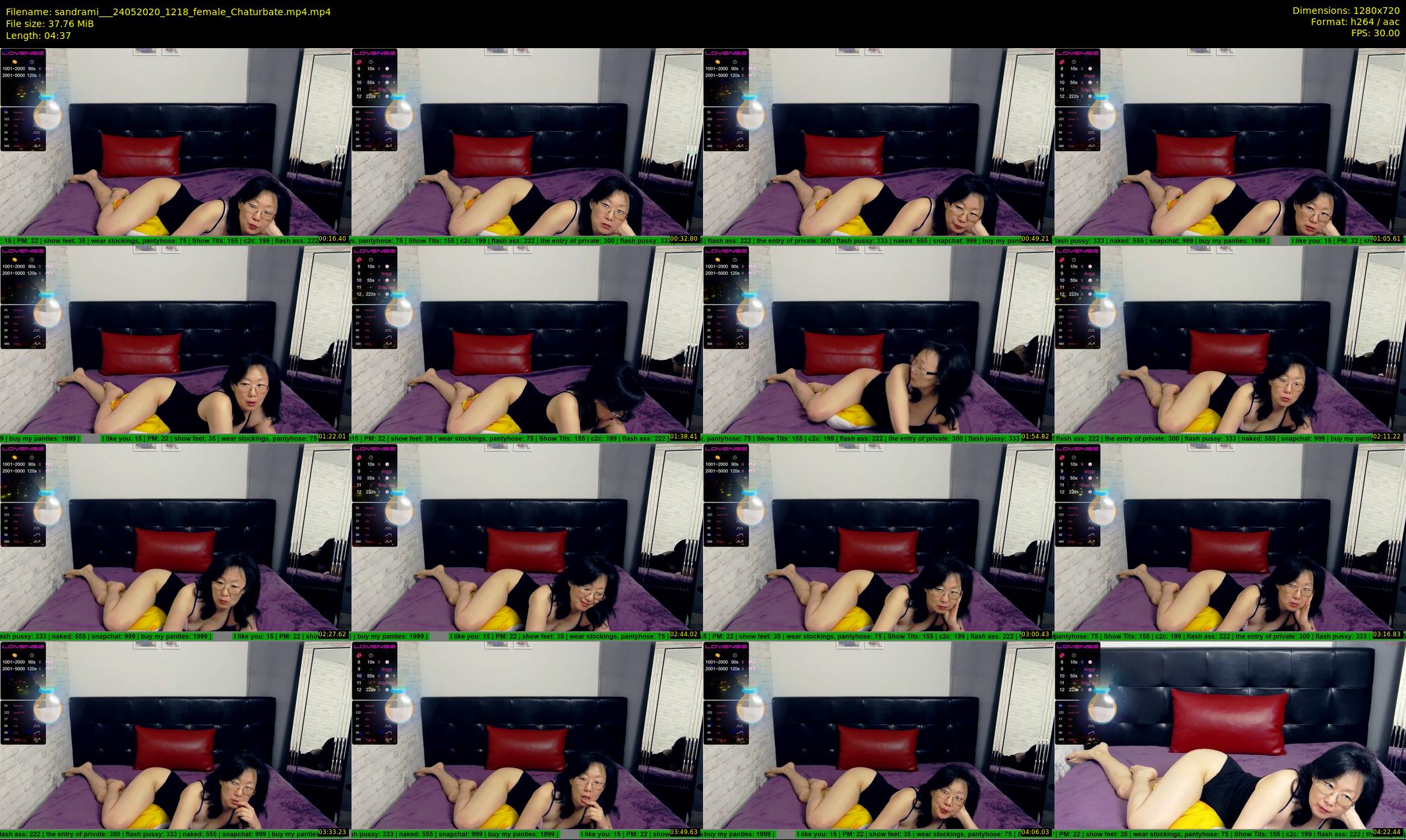 sandrami__ — 5 minute Chaturbate female cam show recording, 720p, May 24, 2020