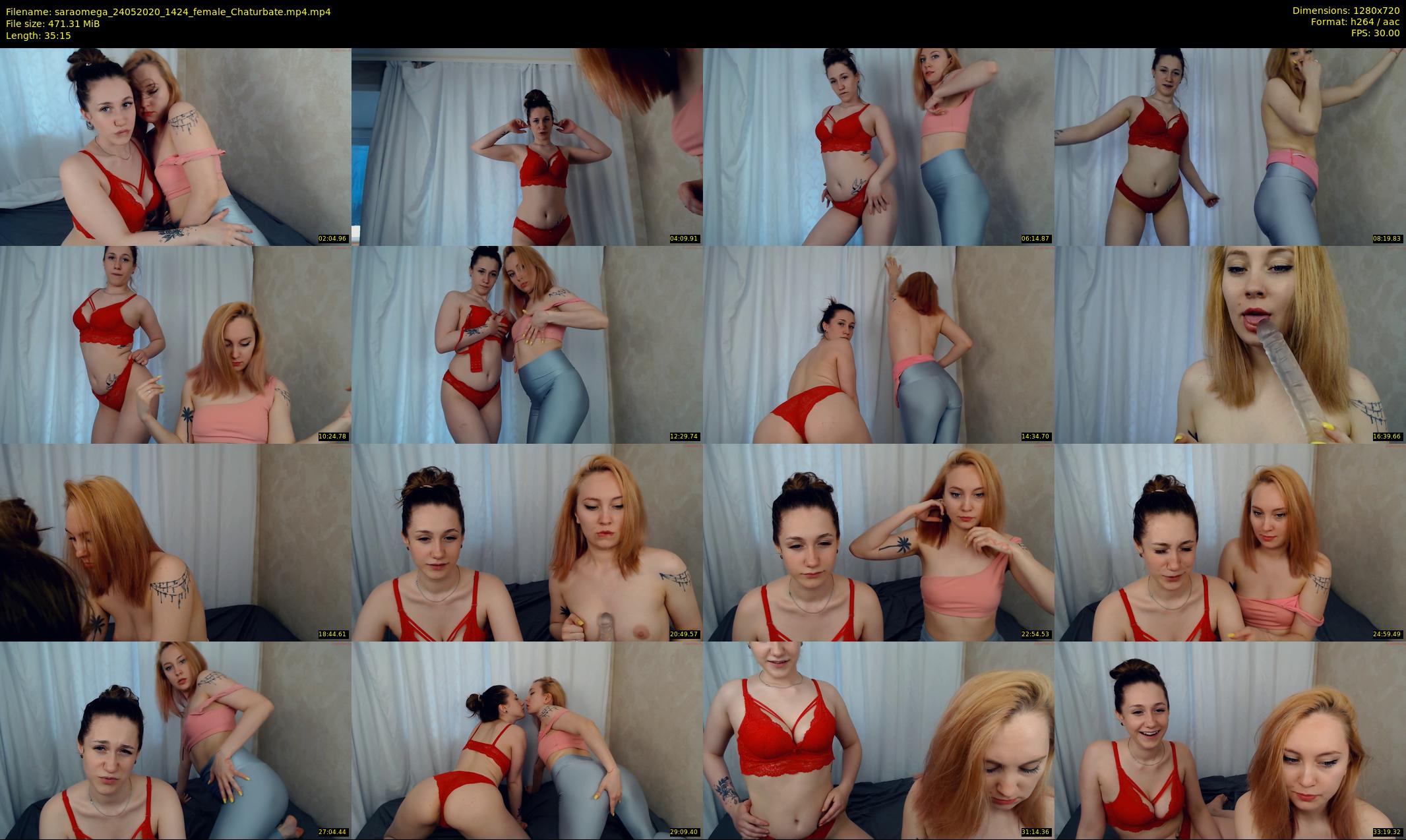 saraomega — 36 minute Chaturbate couple cam show recording, 720p, May 24, 2020