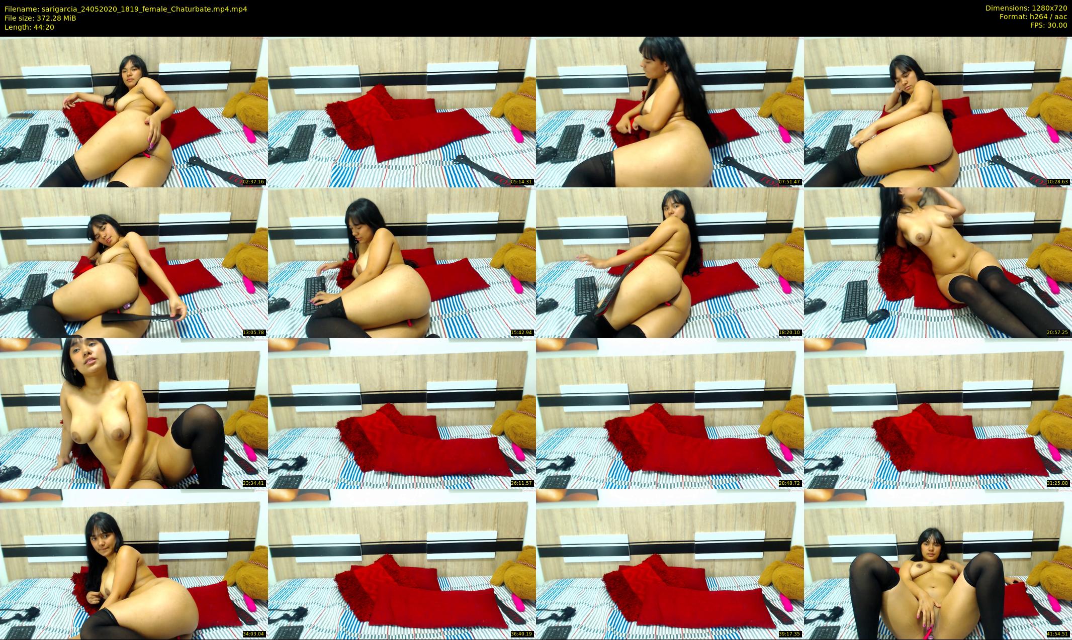 sarigarcia — 45 minute Chaturbate female cam show recording, 720p, May 24, 2020