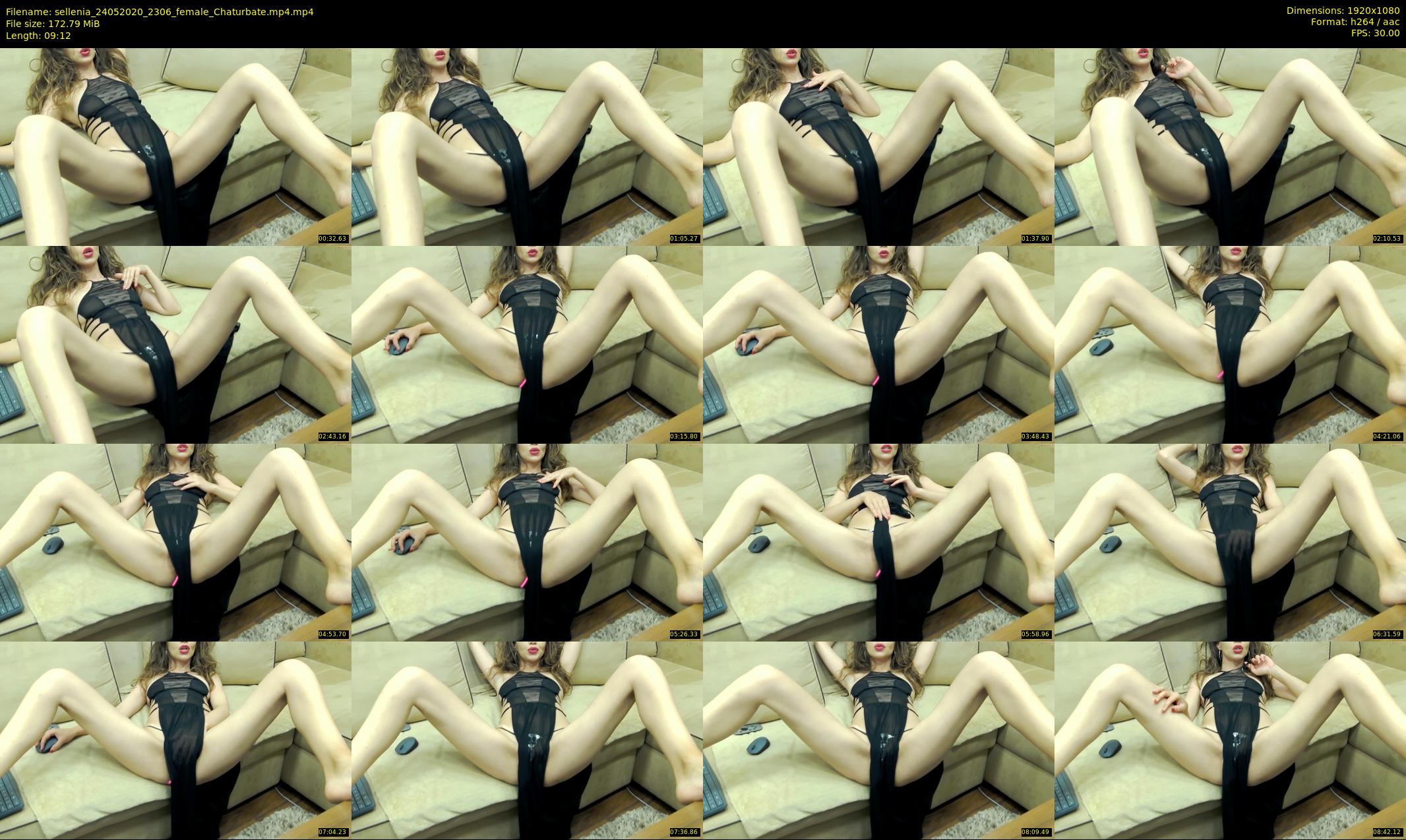 sellenia — 10 minute Chaturbate female cam show recording, 1080p, May 24, 2020