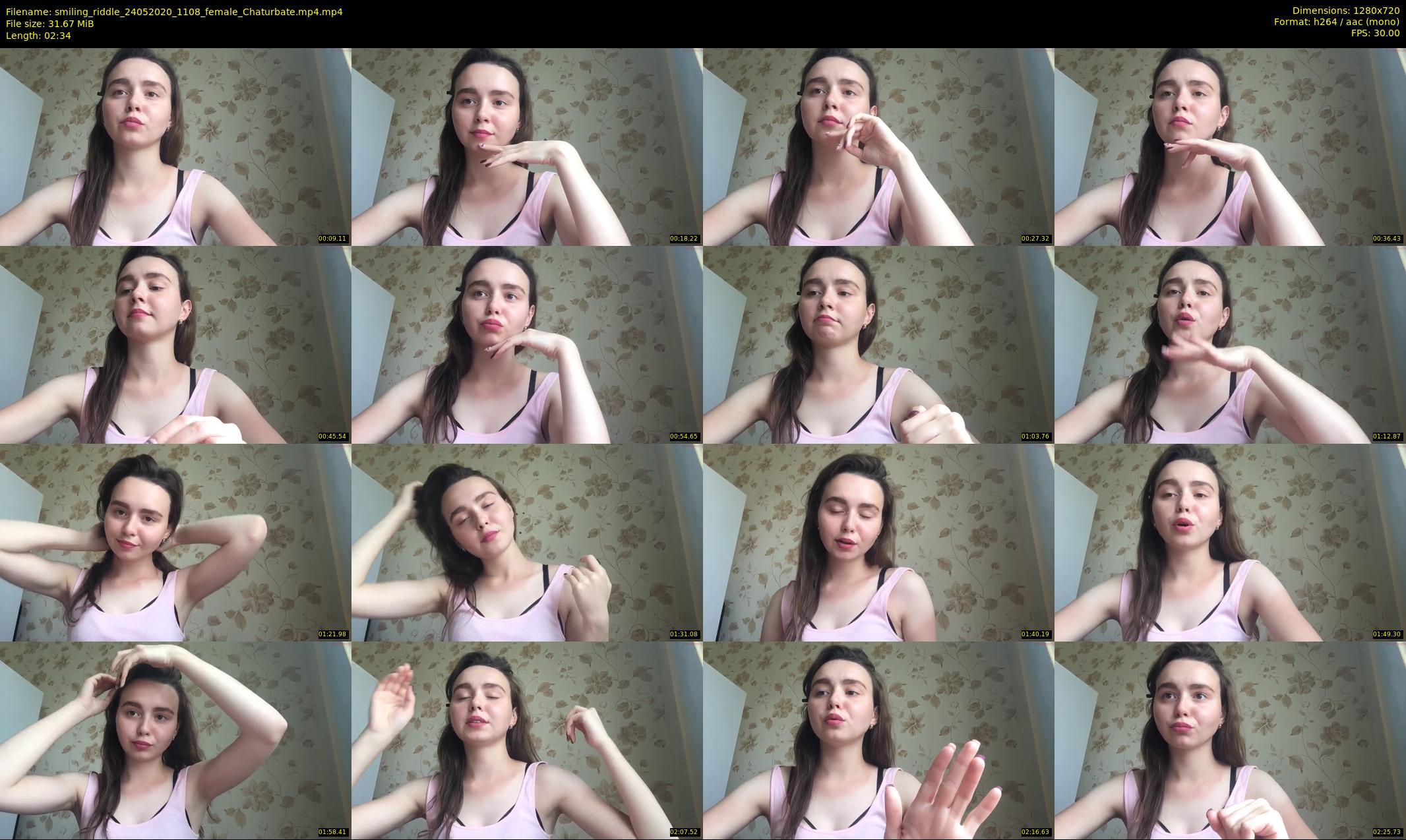 smiling_riddle — 3 minute Chaturbate female cam show recording, 720p, May 24, 2020