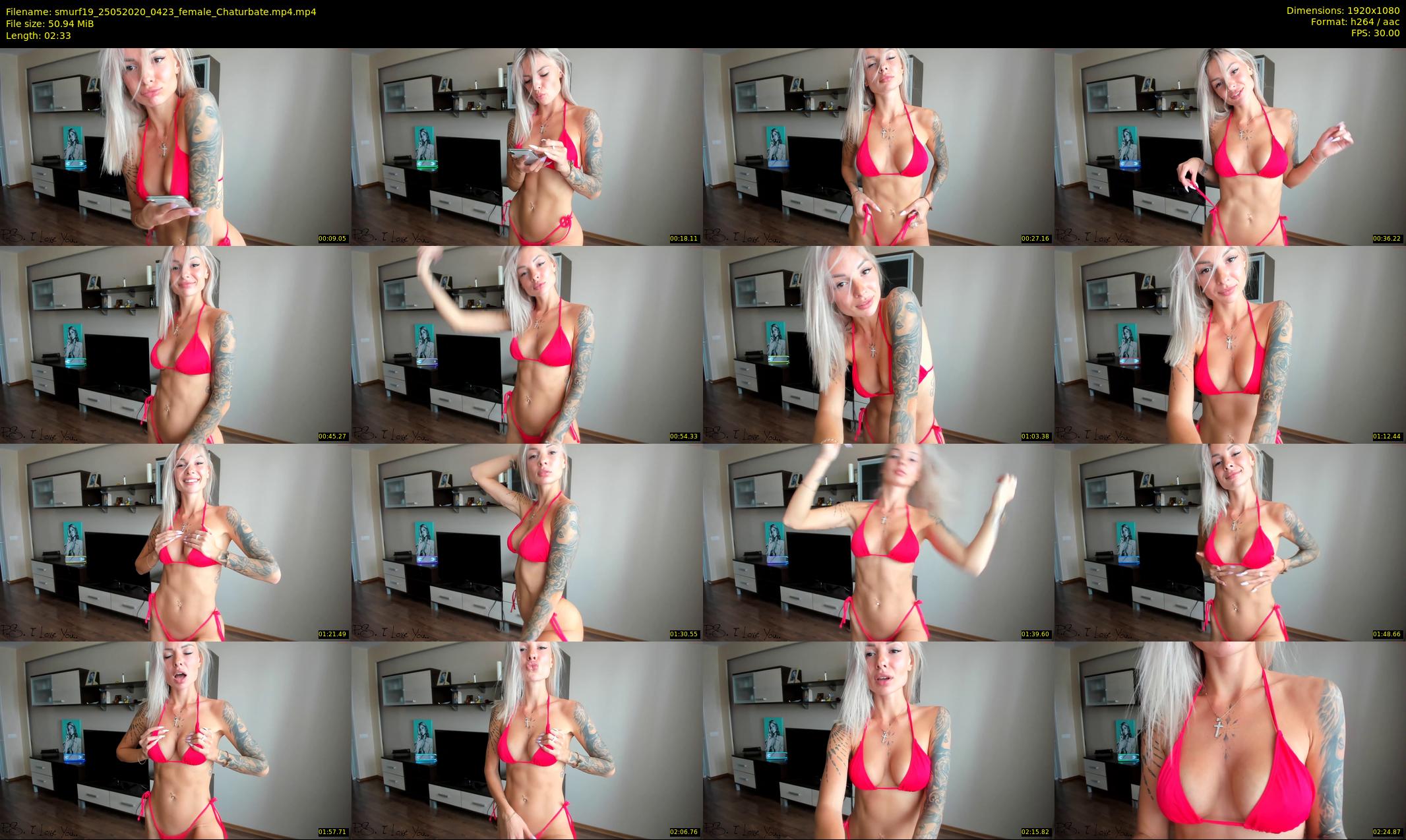 smurf19 — 3 minute Chaturbate female cam show recording, 1080p, May 25, 2020