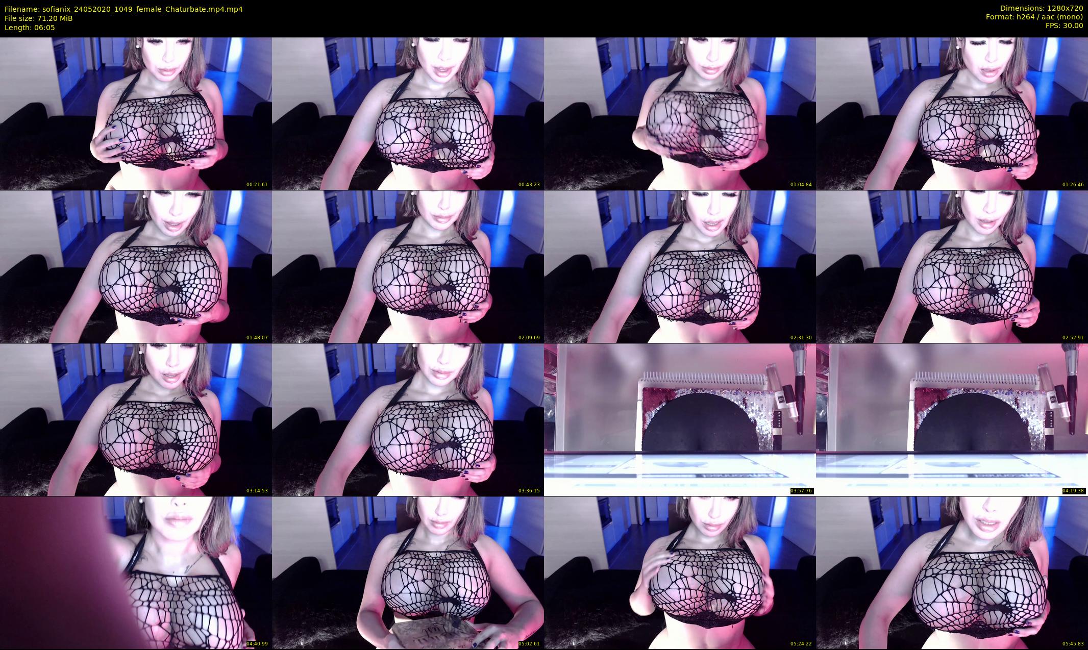 sofianix — 7 minute Chaturbate female cam show recording, 720p, May 24, 2020