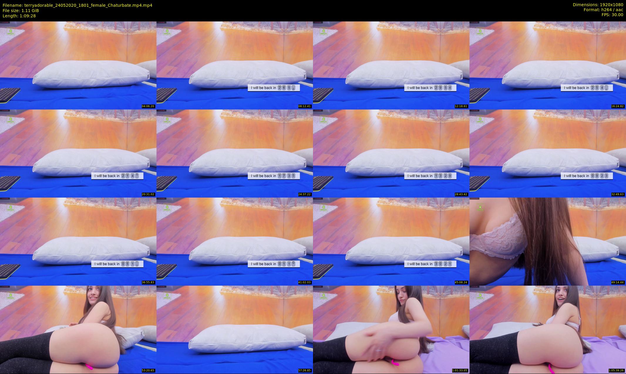 terryadorable — 70 minute Chaturbate female cam show recording, 1080p, May 24, 2020