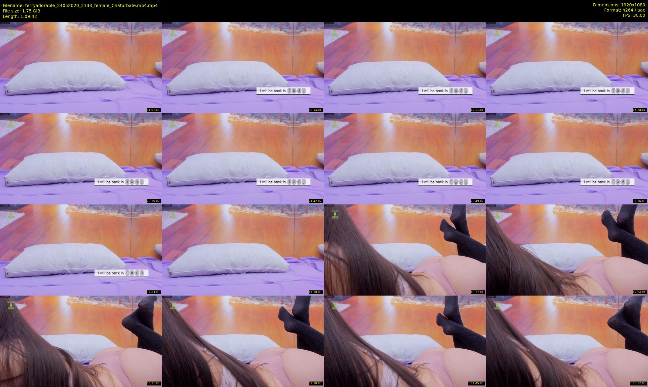 terryadorable — 70 minute Chaturbate female cam show recording, 1080p, May 24, 2020